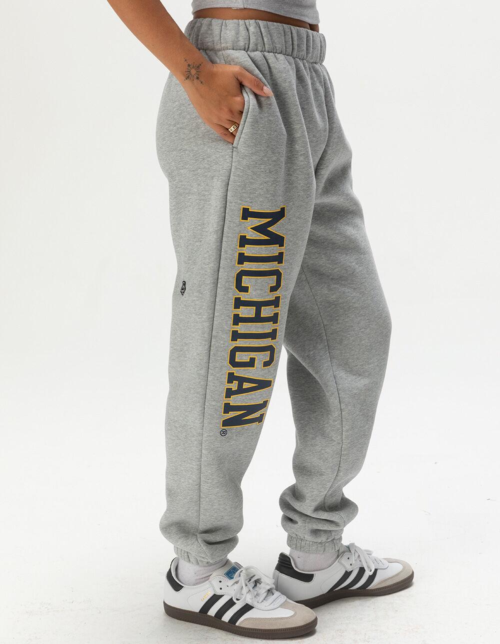 HYPE AND VICE University of Michigan Womens Sweatpants - HEATHER GRAY Product Image