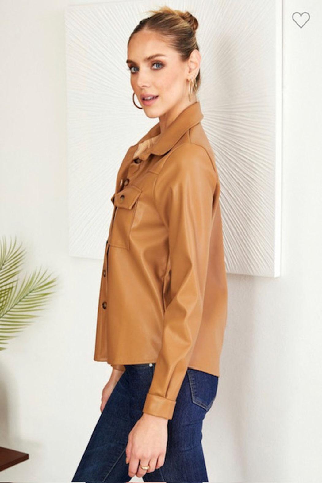 Camel Faux Top Product Image