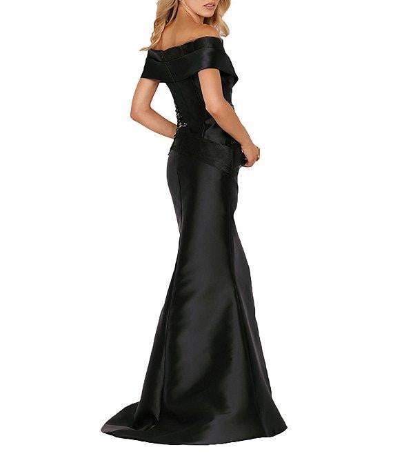 Terani Couture Beaded Off-the-Shoulder Mermaid Gown Product Image