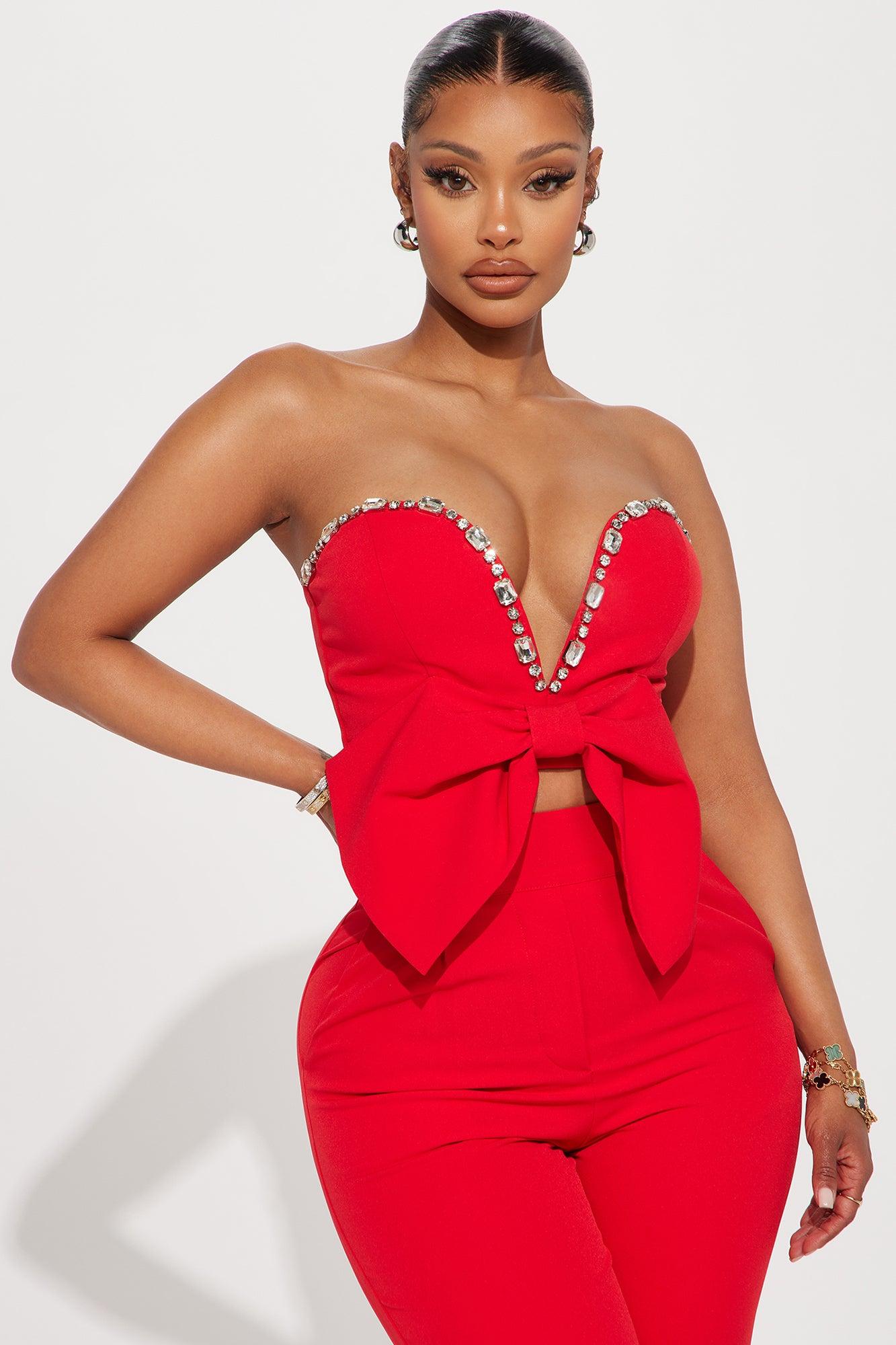 Ruby Pant Set - Red Product Image