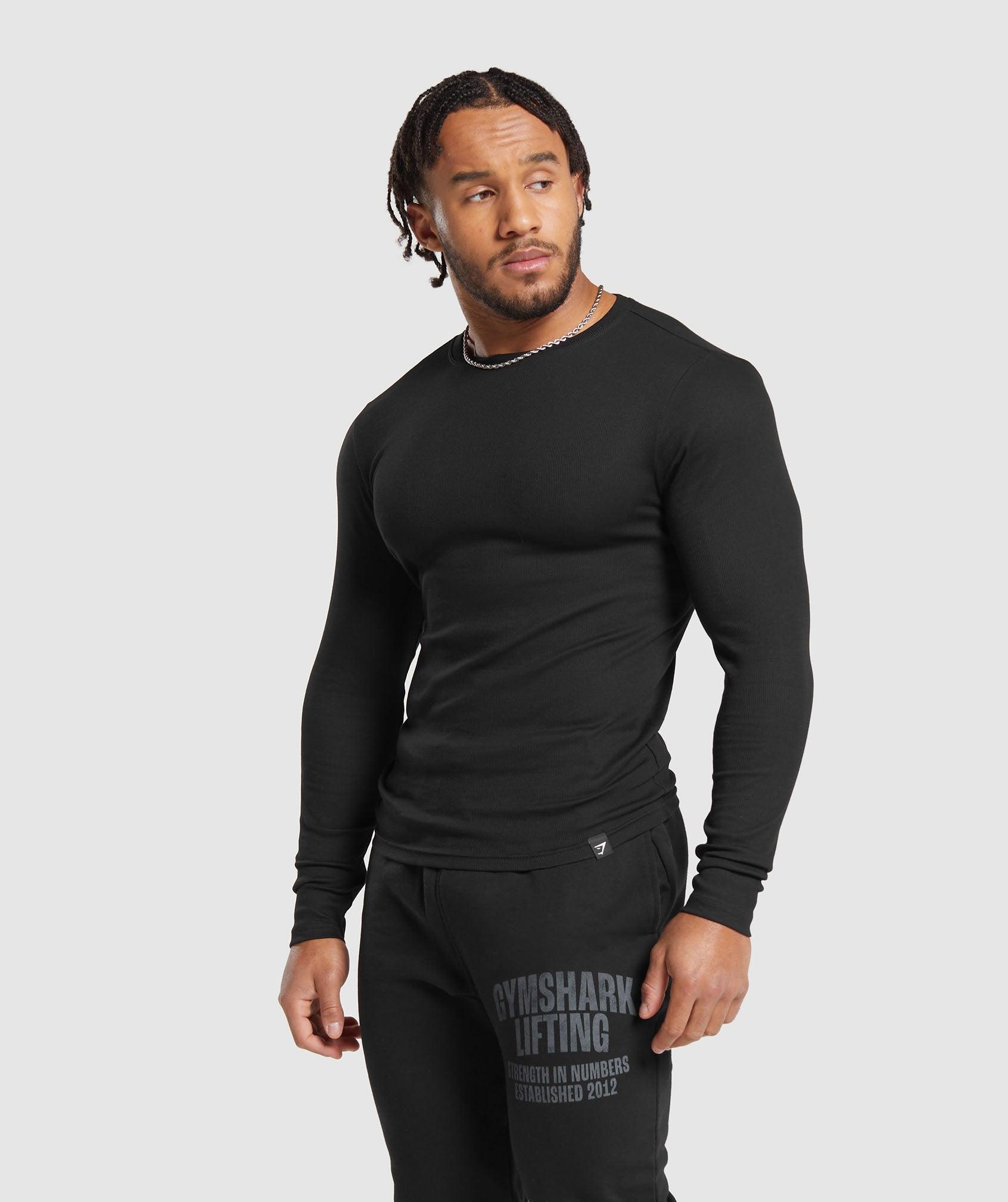 Ribbed Long Sleeve T-Shirt Product Image