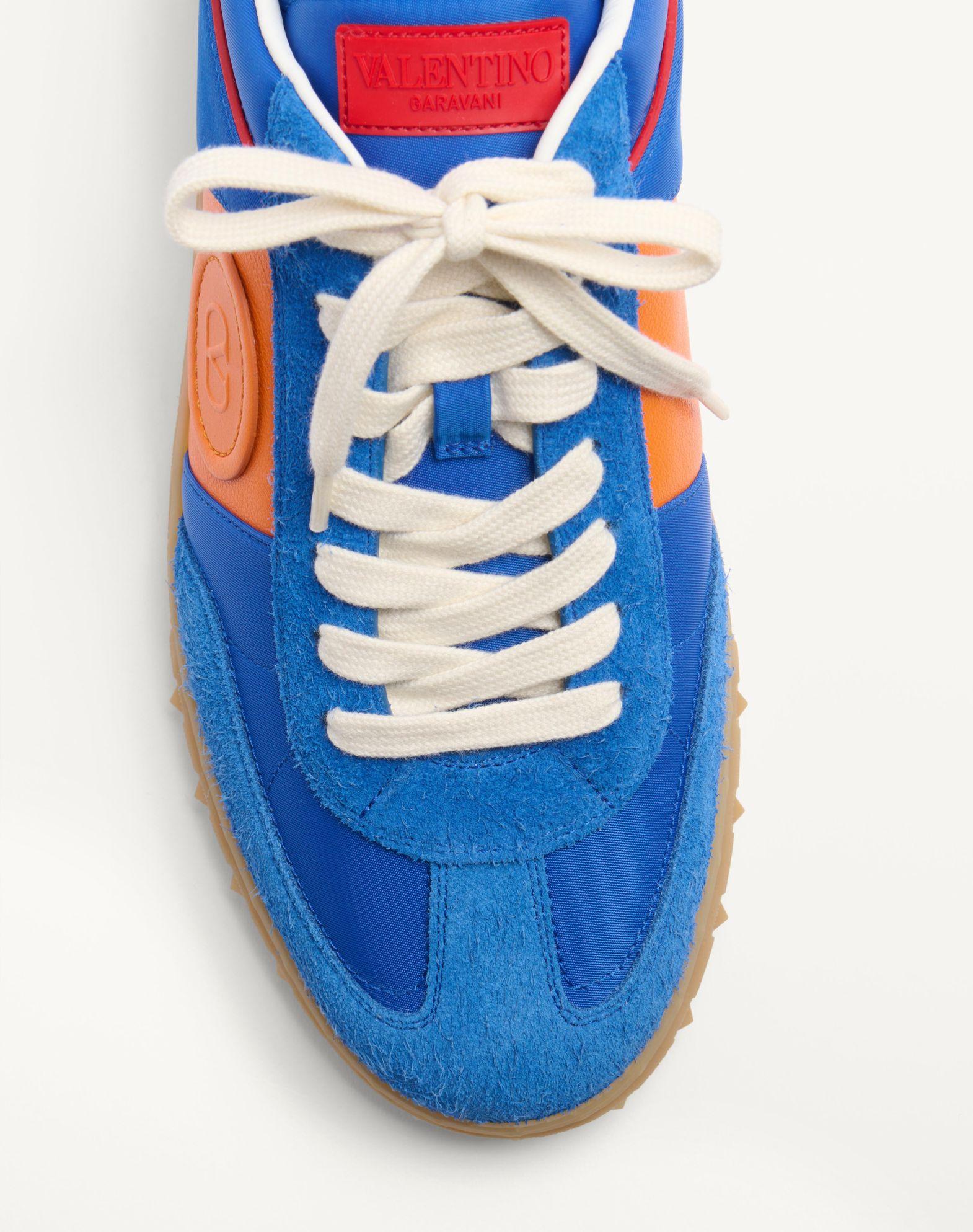 Upvillage Low Top Sneaker In Crust Leather And Nylon Product Image