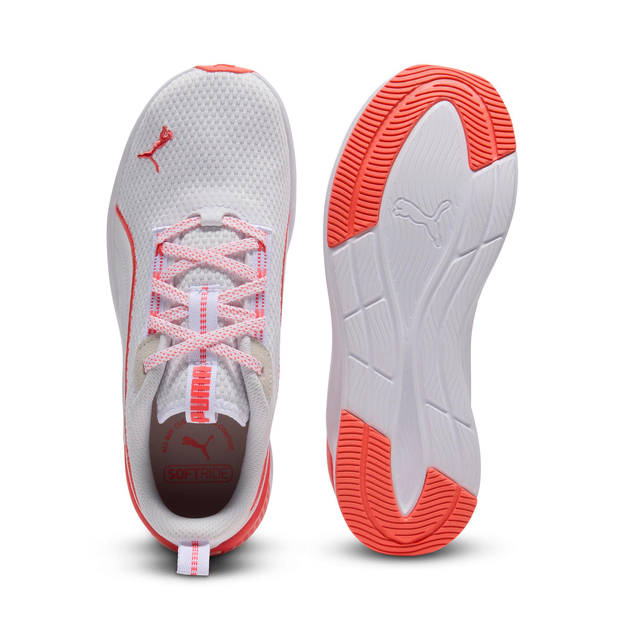 PUMA Softride Harli Women's Running Shoes in White/Peach Frost Product Image