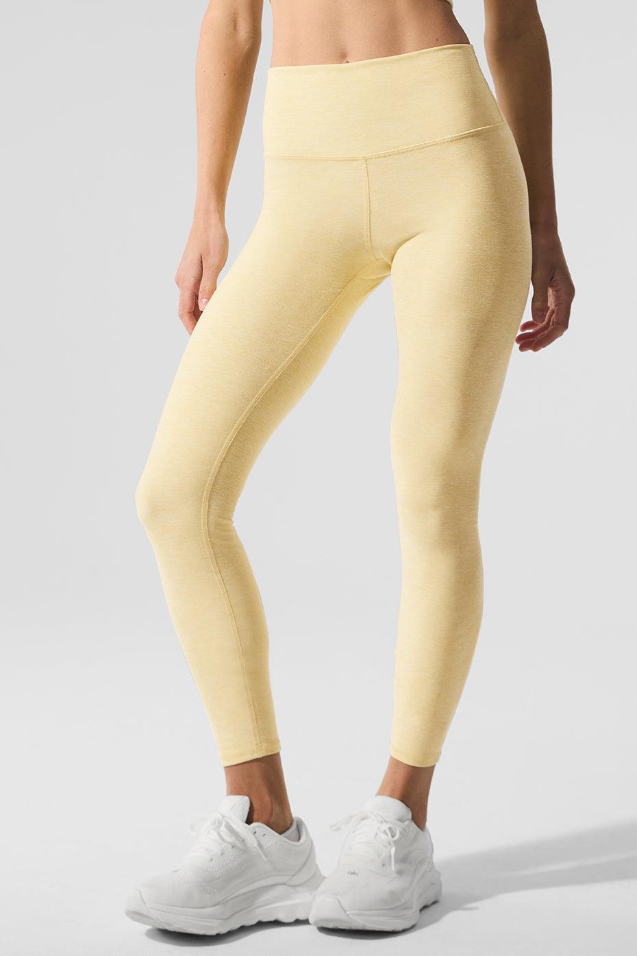 Alosoft High-Waist 7/8 Highlight Legging - Warm Butter Heather Product Image