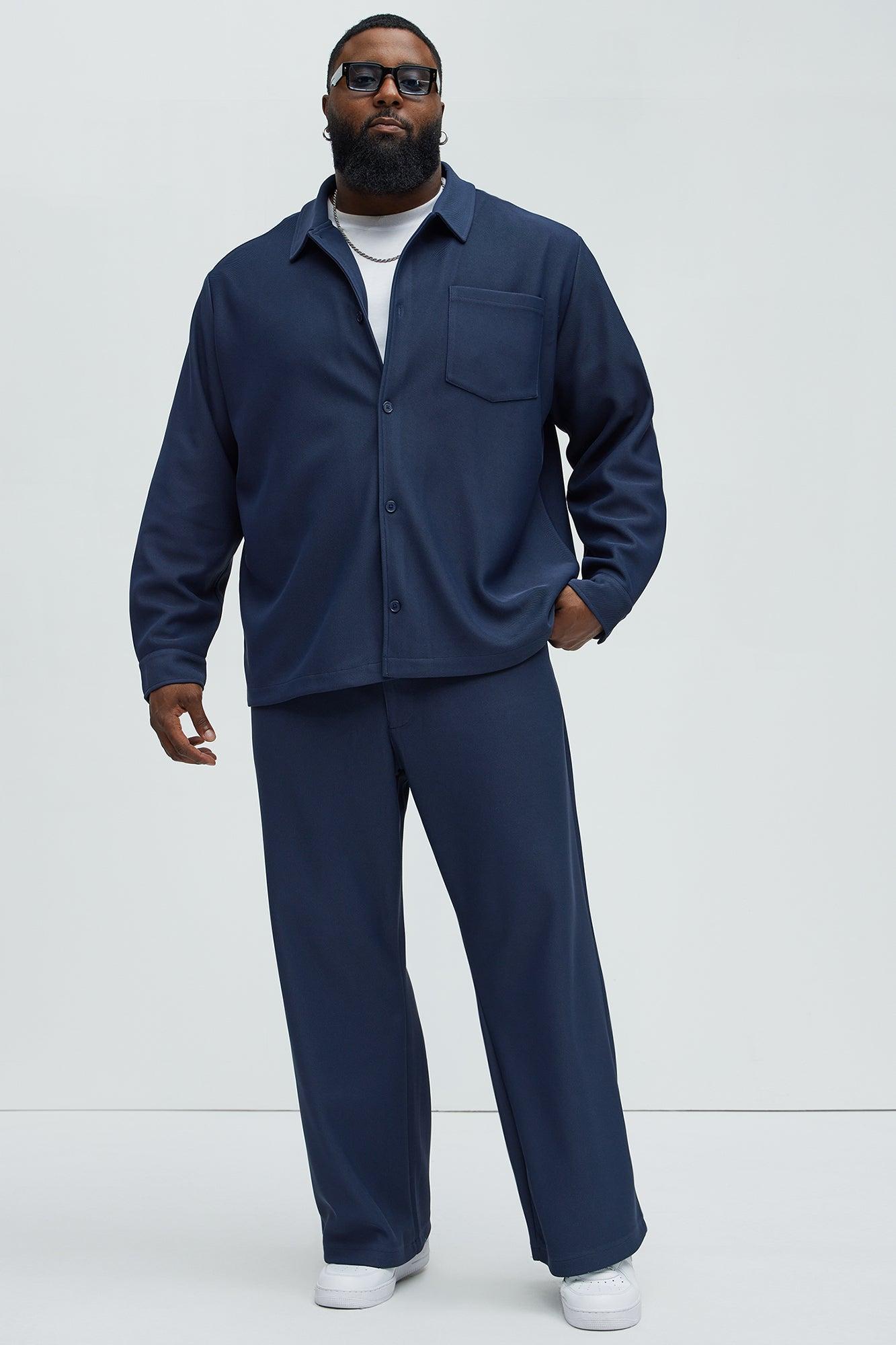 Turner Relaxed Trouser Pants - Navy Product Image