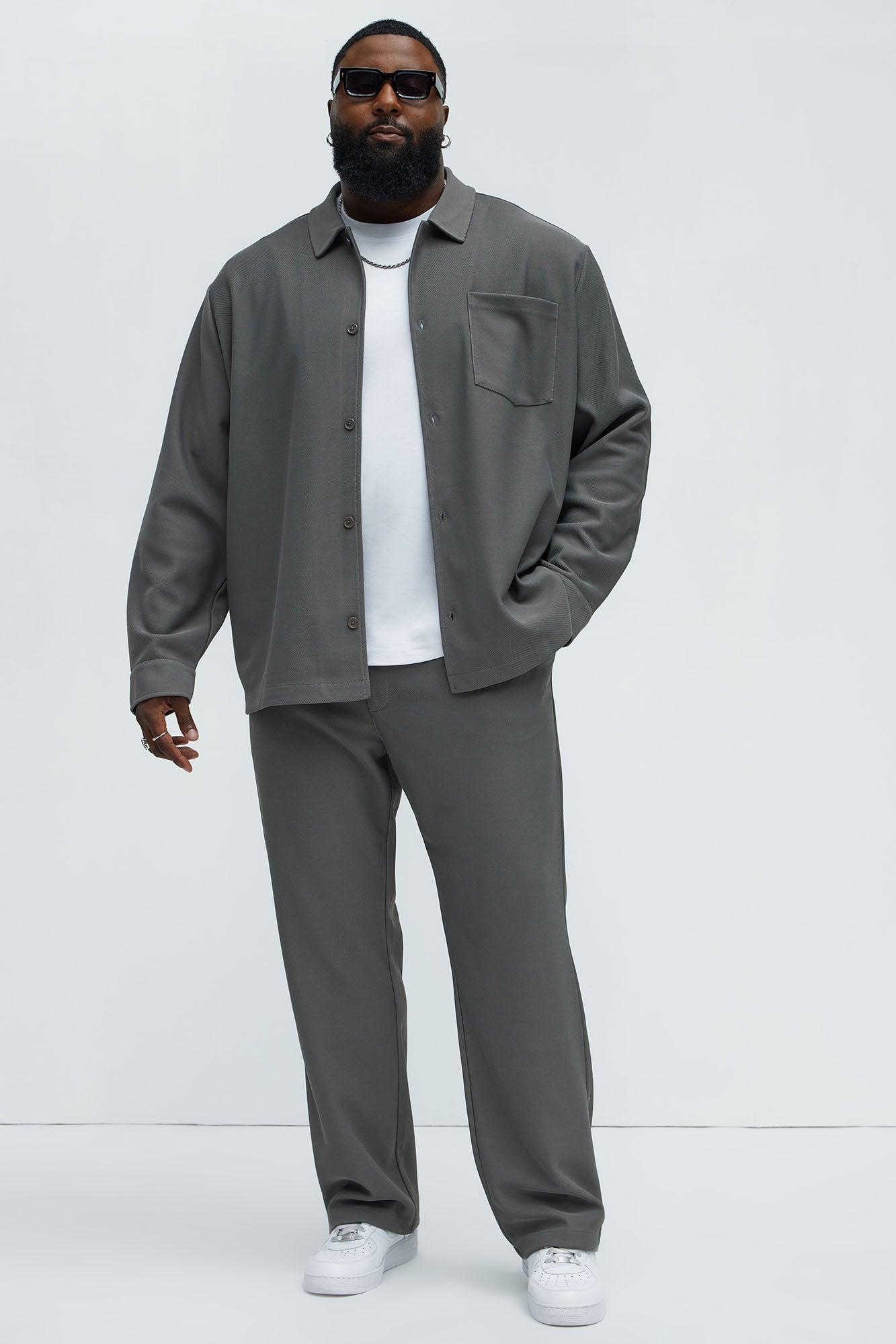 Turner Pocket Button Up Shirt - Grey Product Image
