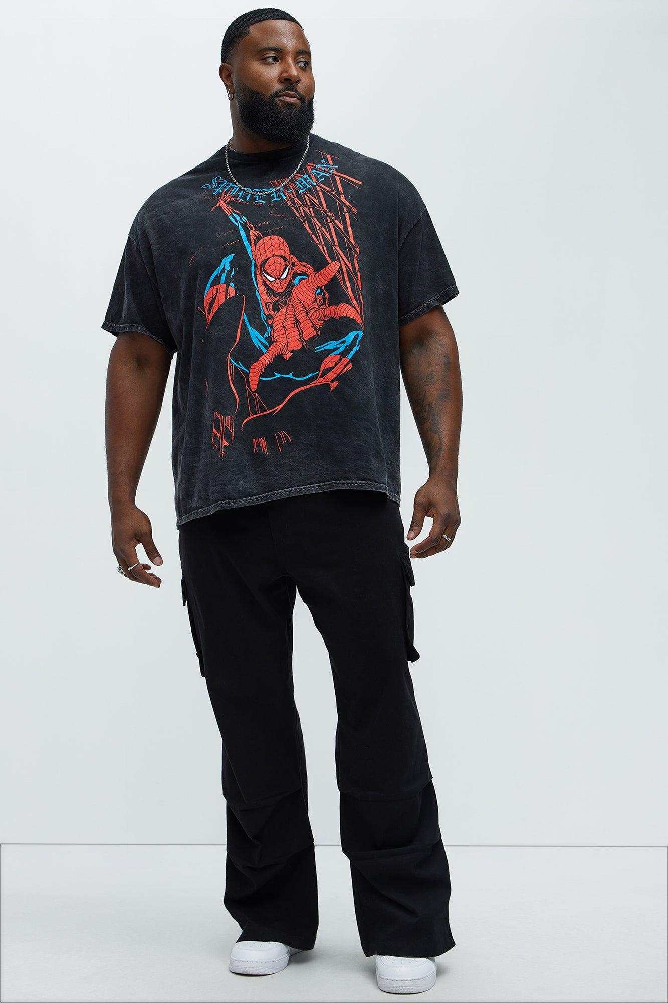 Marvel Friendly Neighborhood Spiderman Short Sleeve Tee - Black Wash Product Image