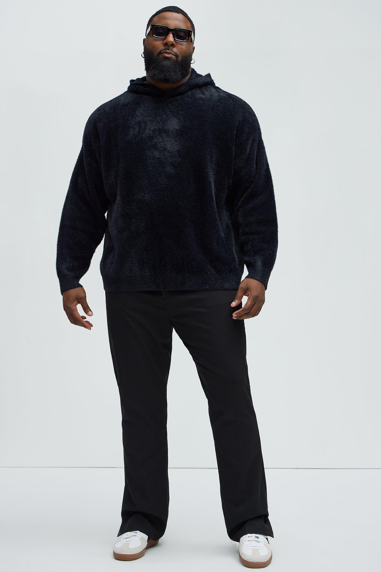 Lock You Down Sweater Hoodie - Black Product Image