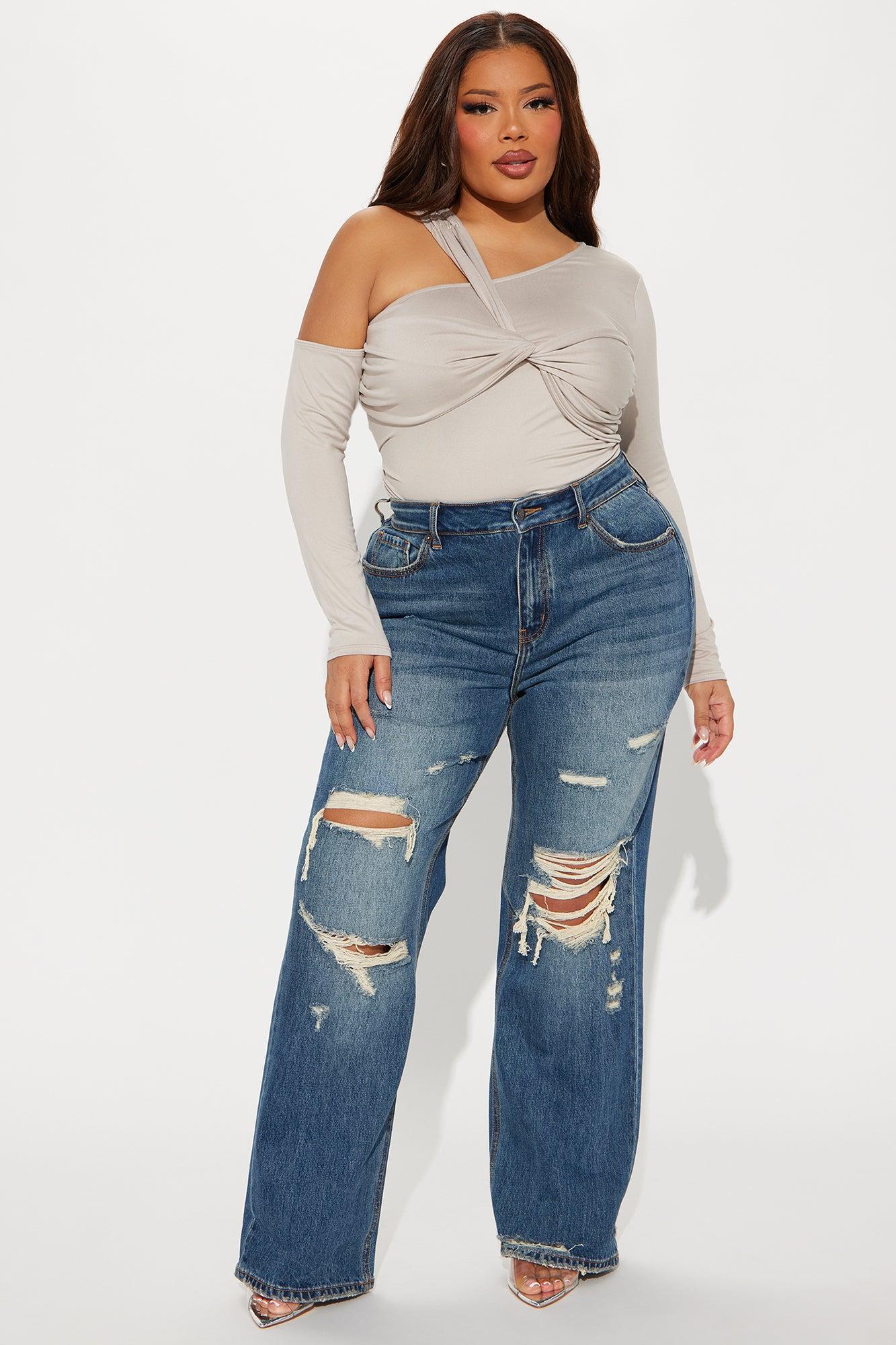 Emory Twist Off Shoulder Top - Taupe Product Image