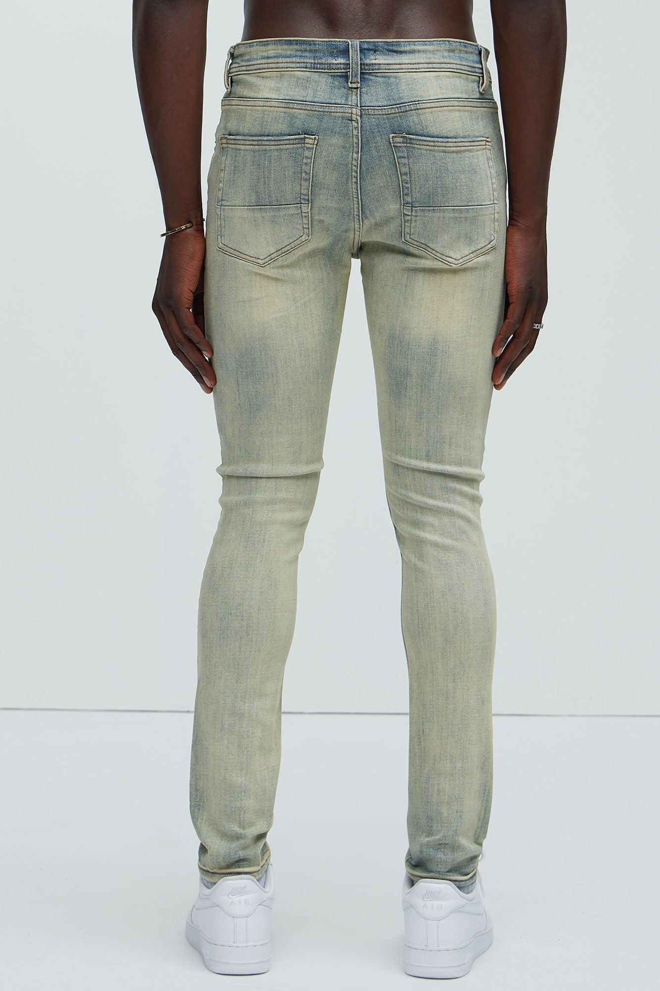 Bet On It Ripped And Repair Skinny Jeans - Medium Wash Product Image