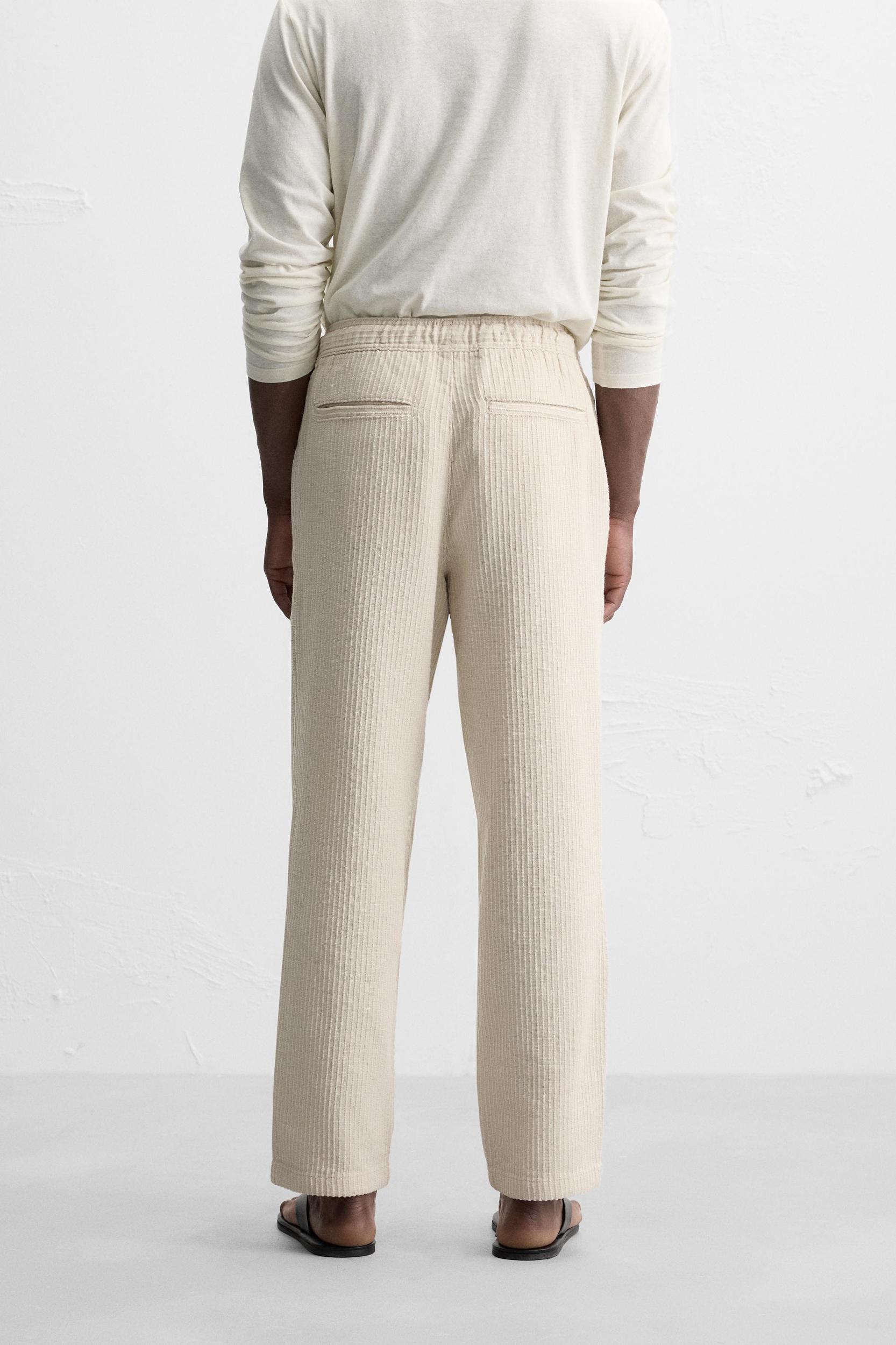 STRIPED JACQUARD PANTS Product Image