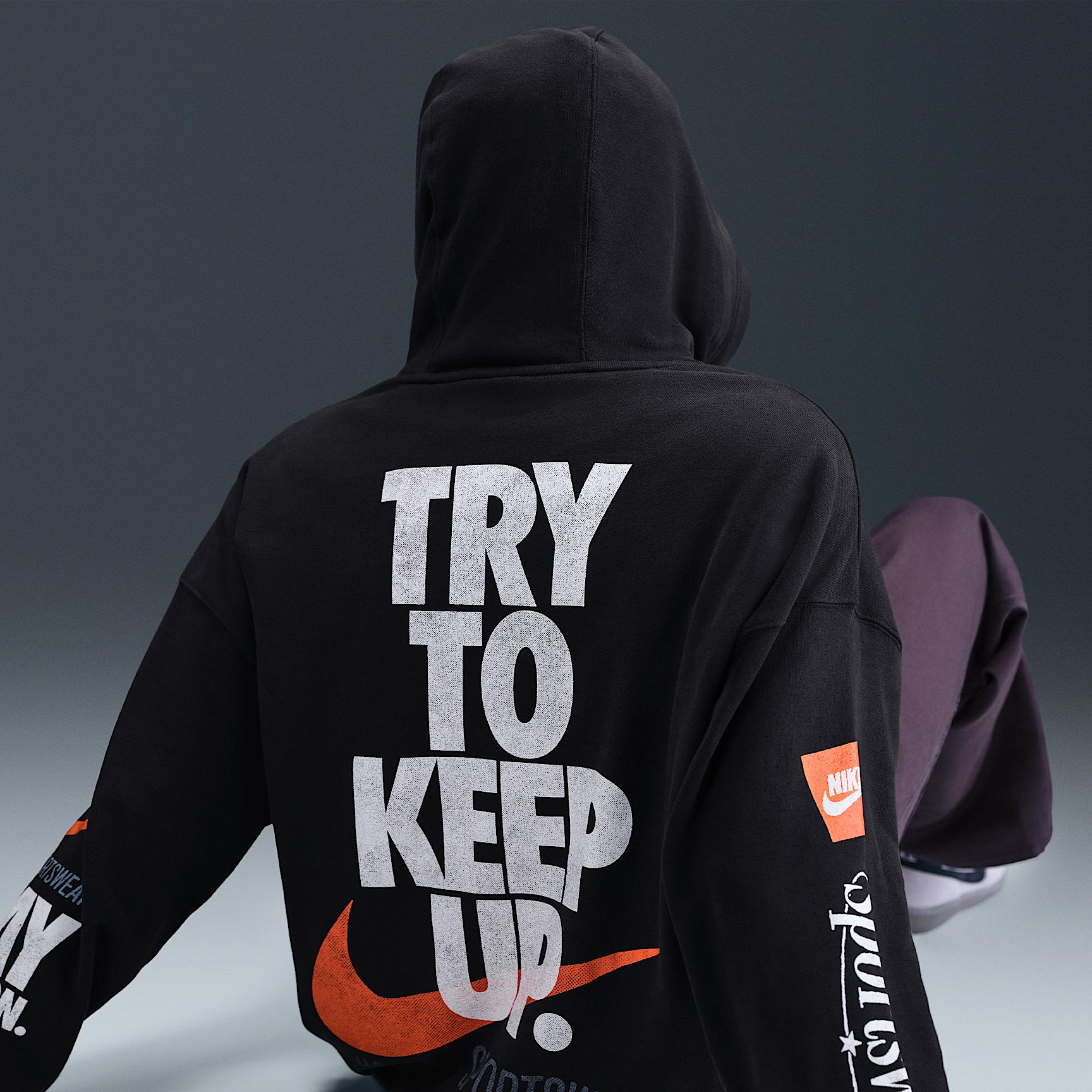 Nike Men's Club Oversized French Terry Pullover Hoodie Product Image