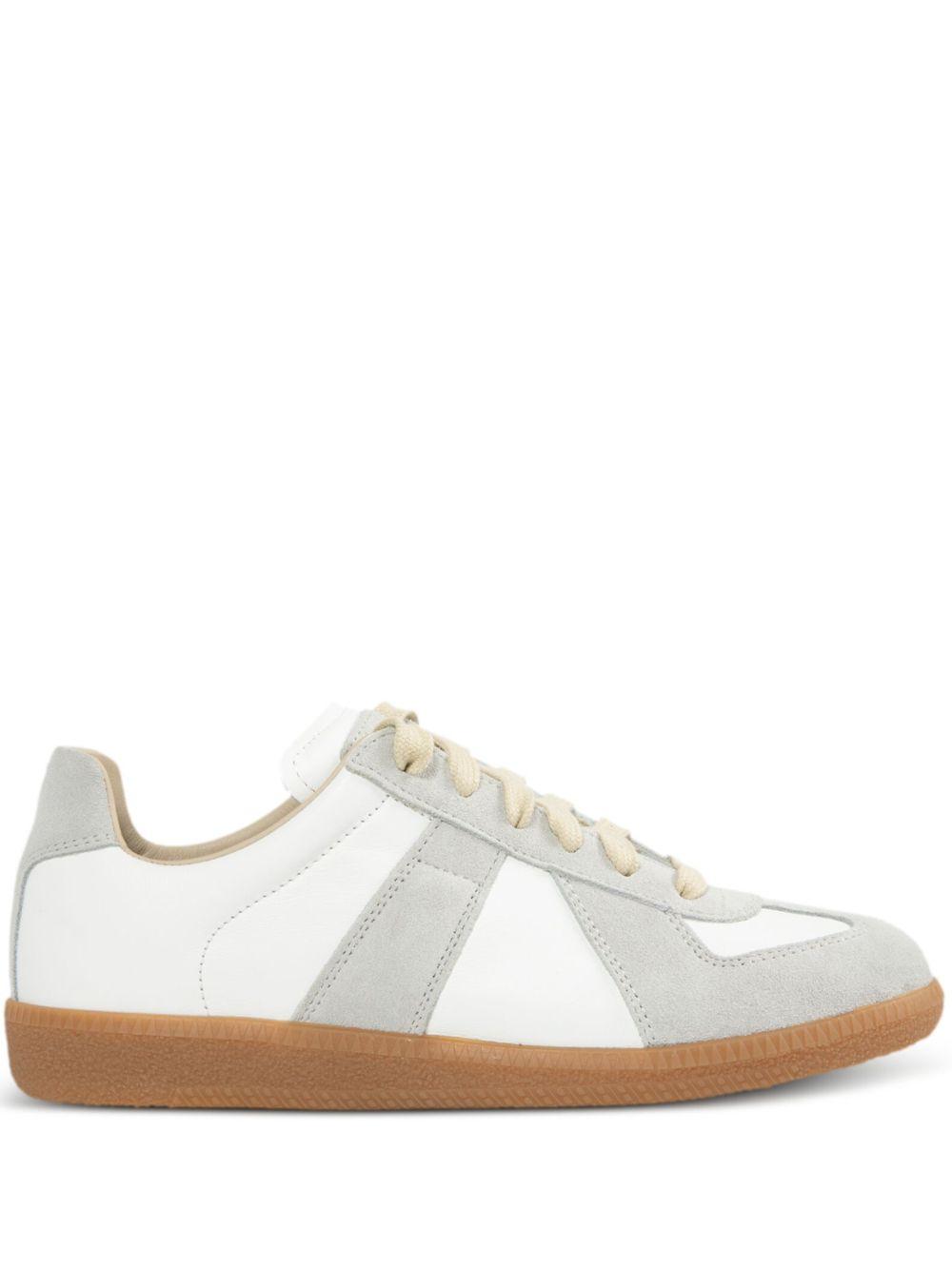 MAISON MARGIELA Bicolor Leather Replica Sneakers In White Product Image