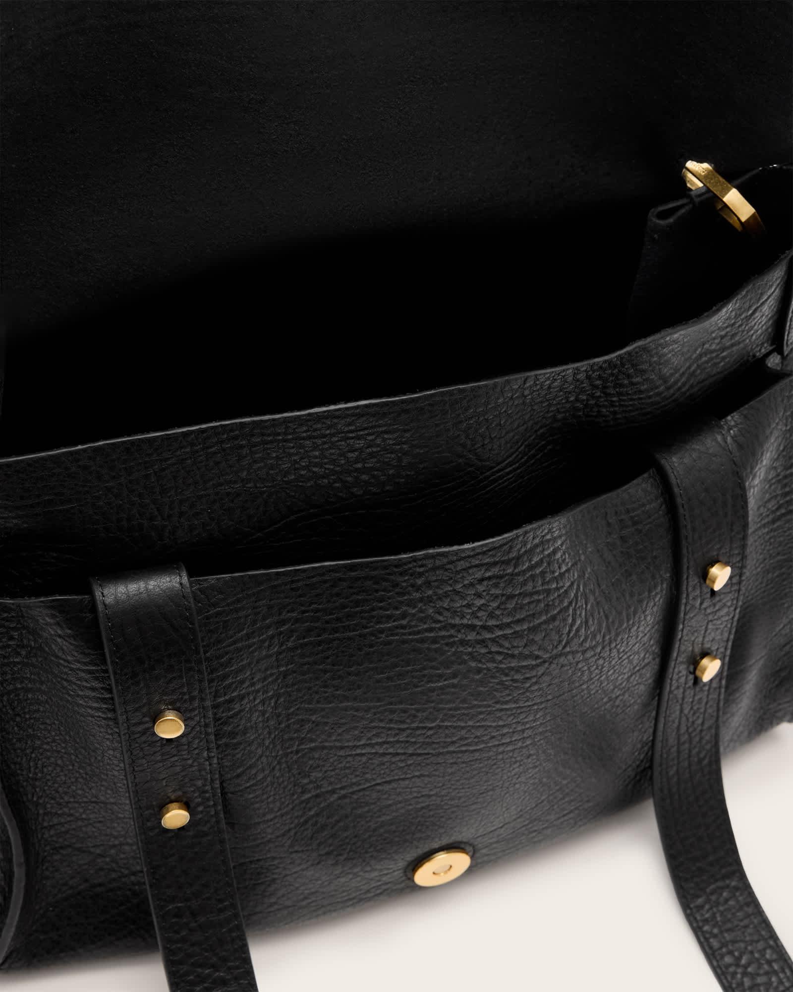 Ursa Grain Leather Satchel Bag Product Image