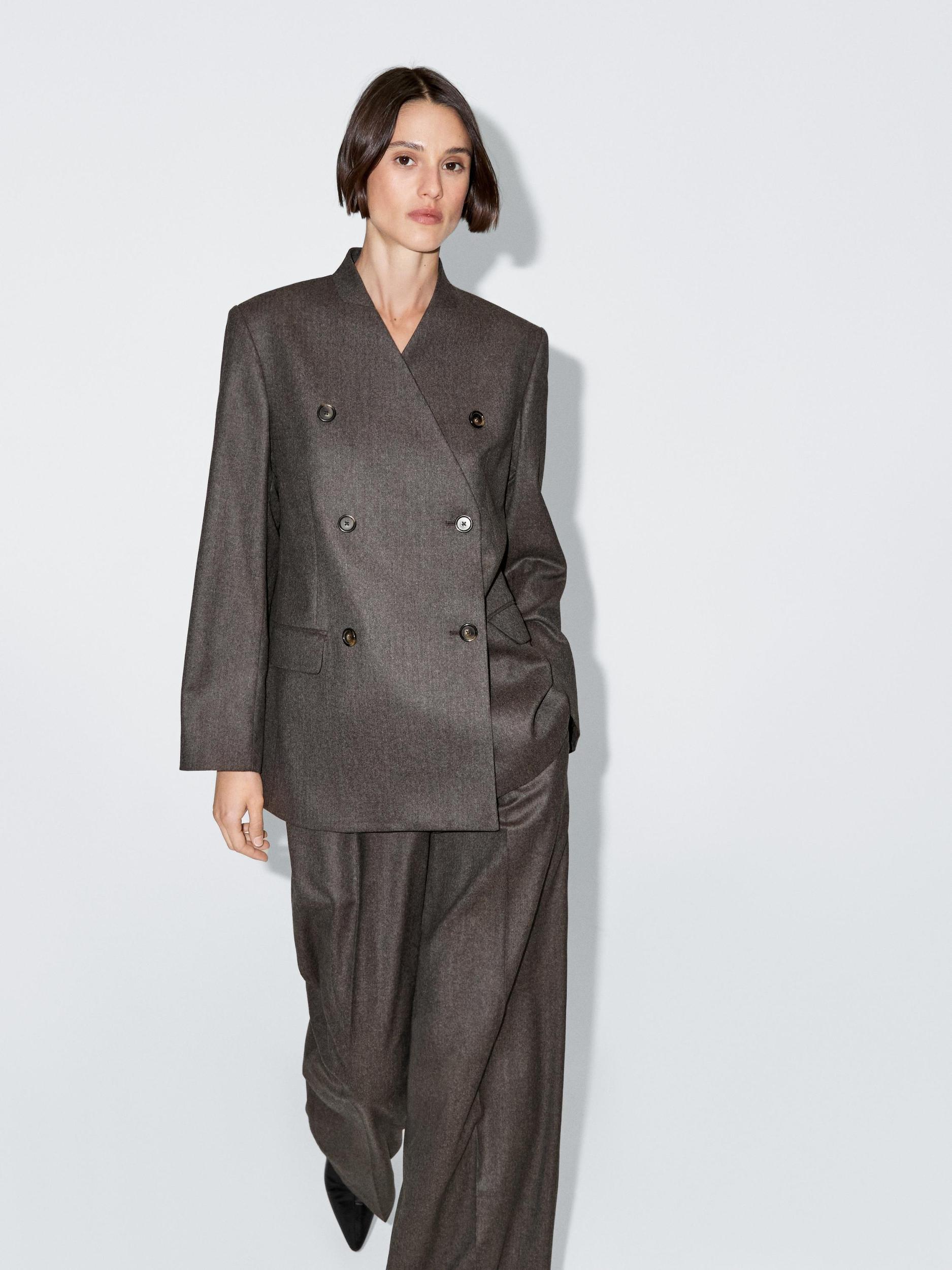 100% wool melange suit blazer Product Image