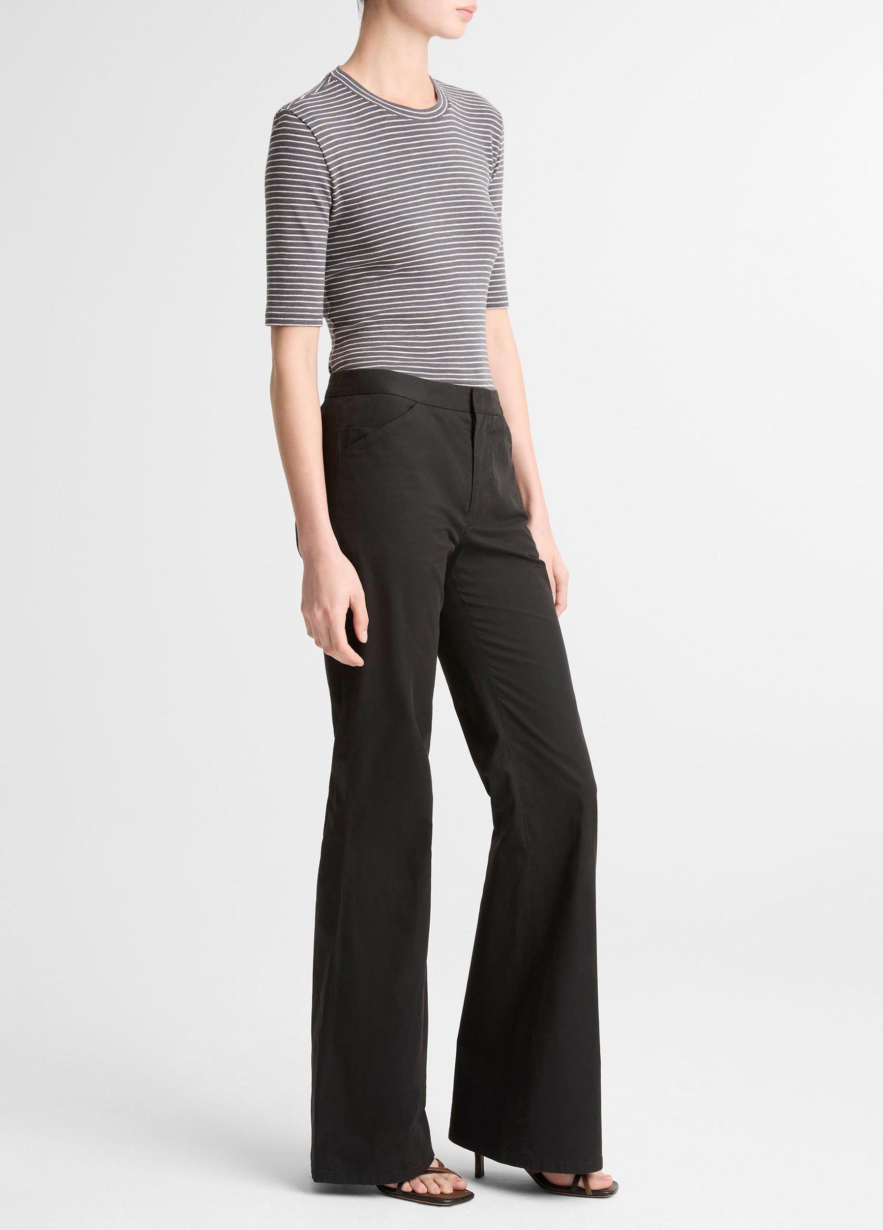 Italian Stretch-Cotton Flare Pant Product Image