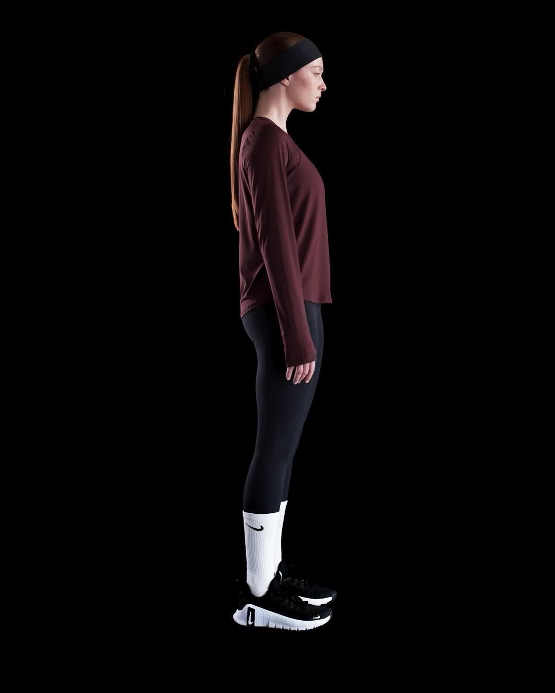 Nike One Classic Women's Dri-FIT Long-Sleeve Top Product Image