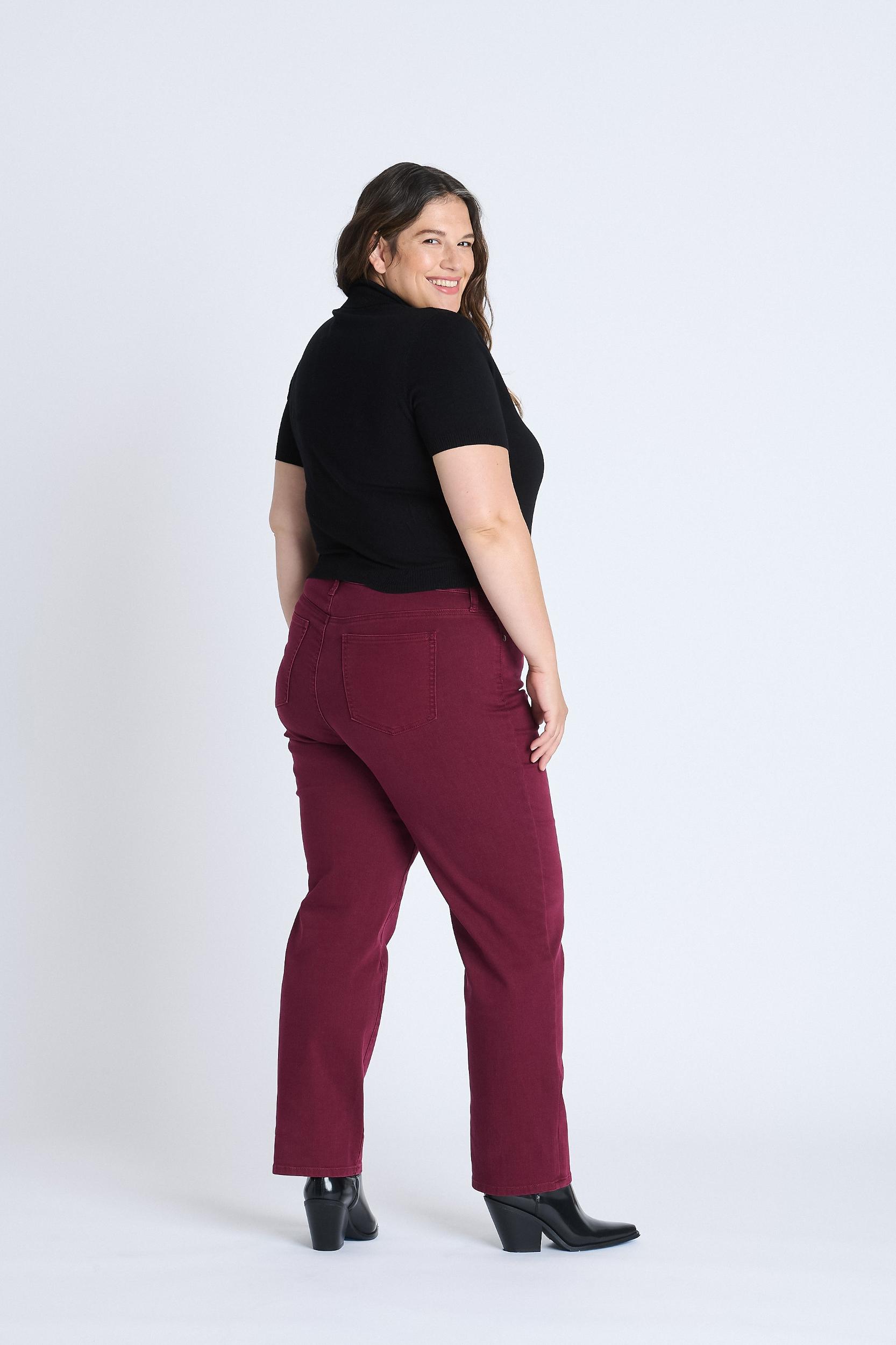 Plus Westport Signature 5 Pocket Colored Denim Straight Leg Jean - Plus Product Image