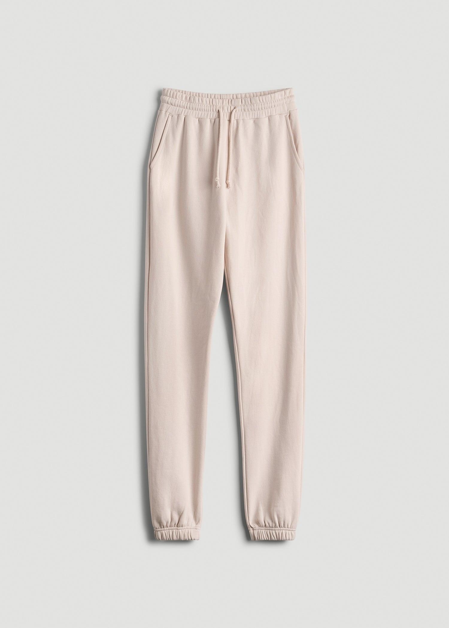 Wearever Fleece Slim Fit High-Waisted Women's Sweatpants for Tall Women in Shell Female Product Image