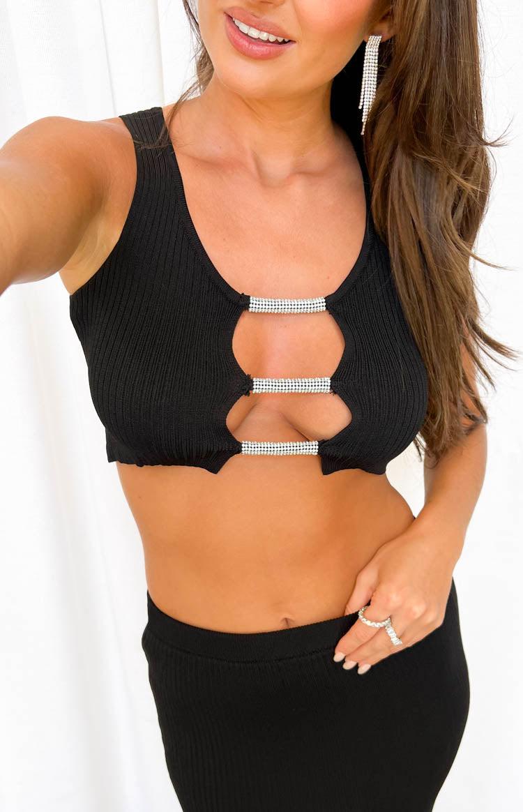 Tammie Black Chain Tank Product Image