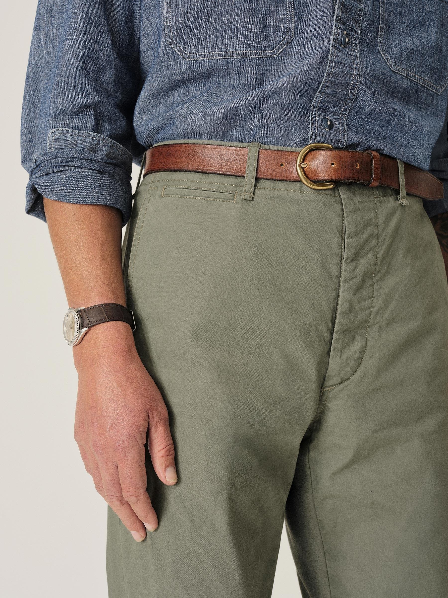 Washed Sage Parachute Poplin Maverick Slim Chino Product Image