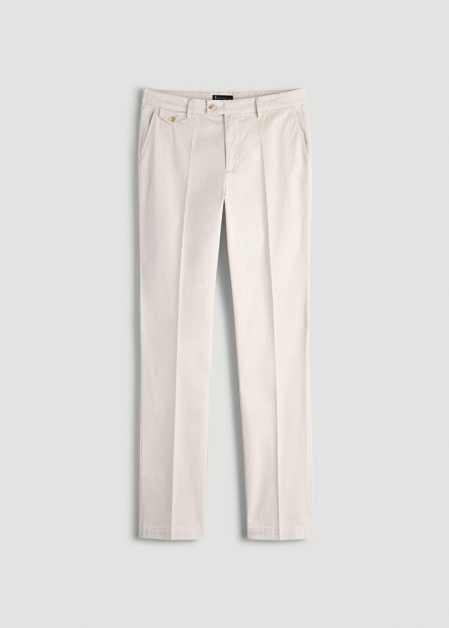 Refined Chinos for Tall Men in Antique White Male Product Image