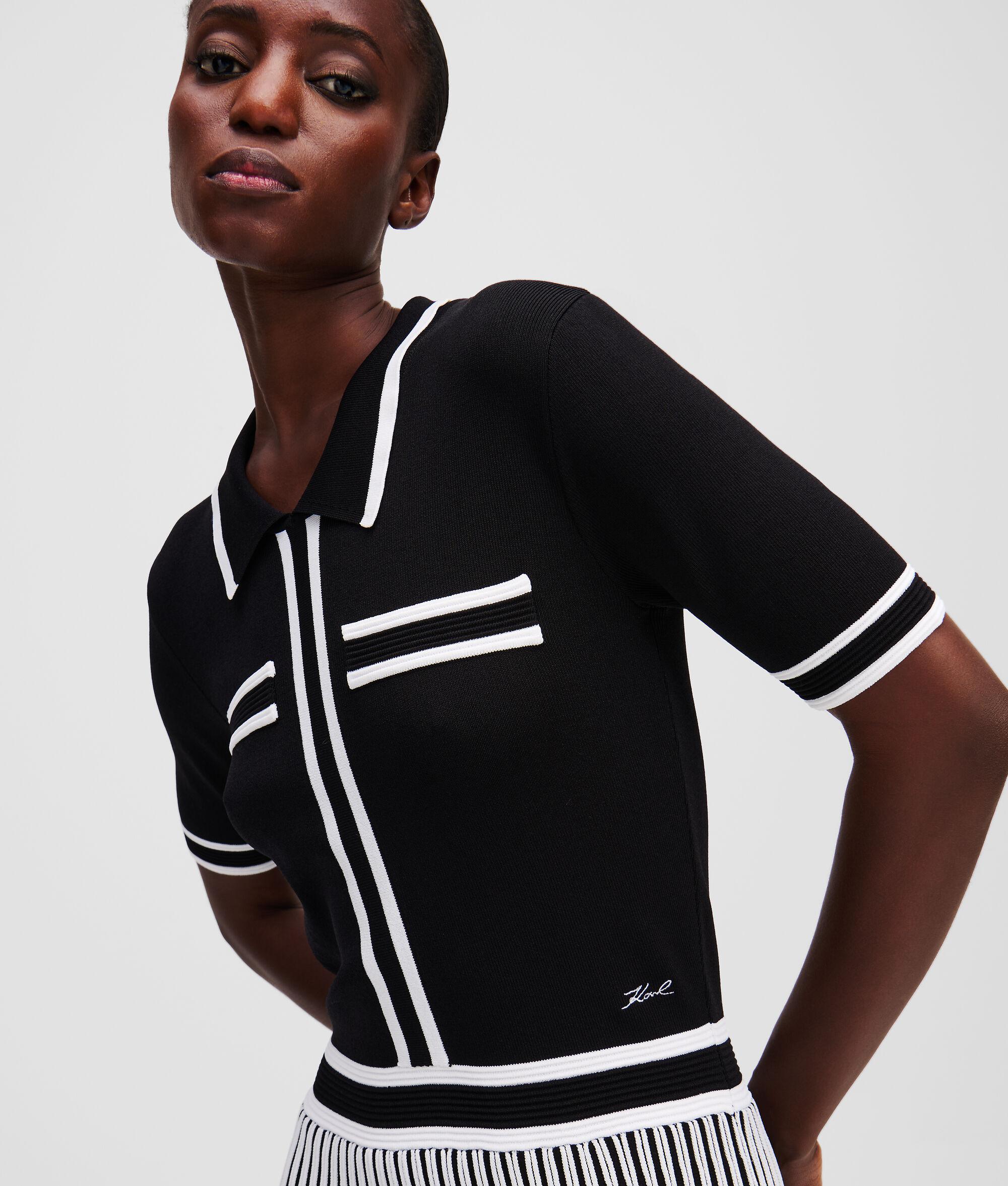 KARL ESSENTIAL PLEATED KNIT DRESS Product Image