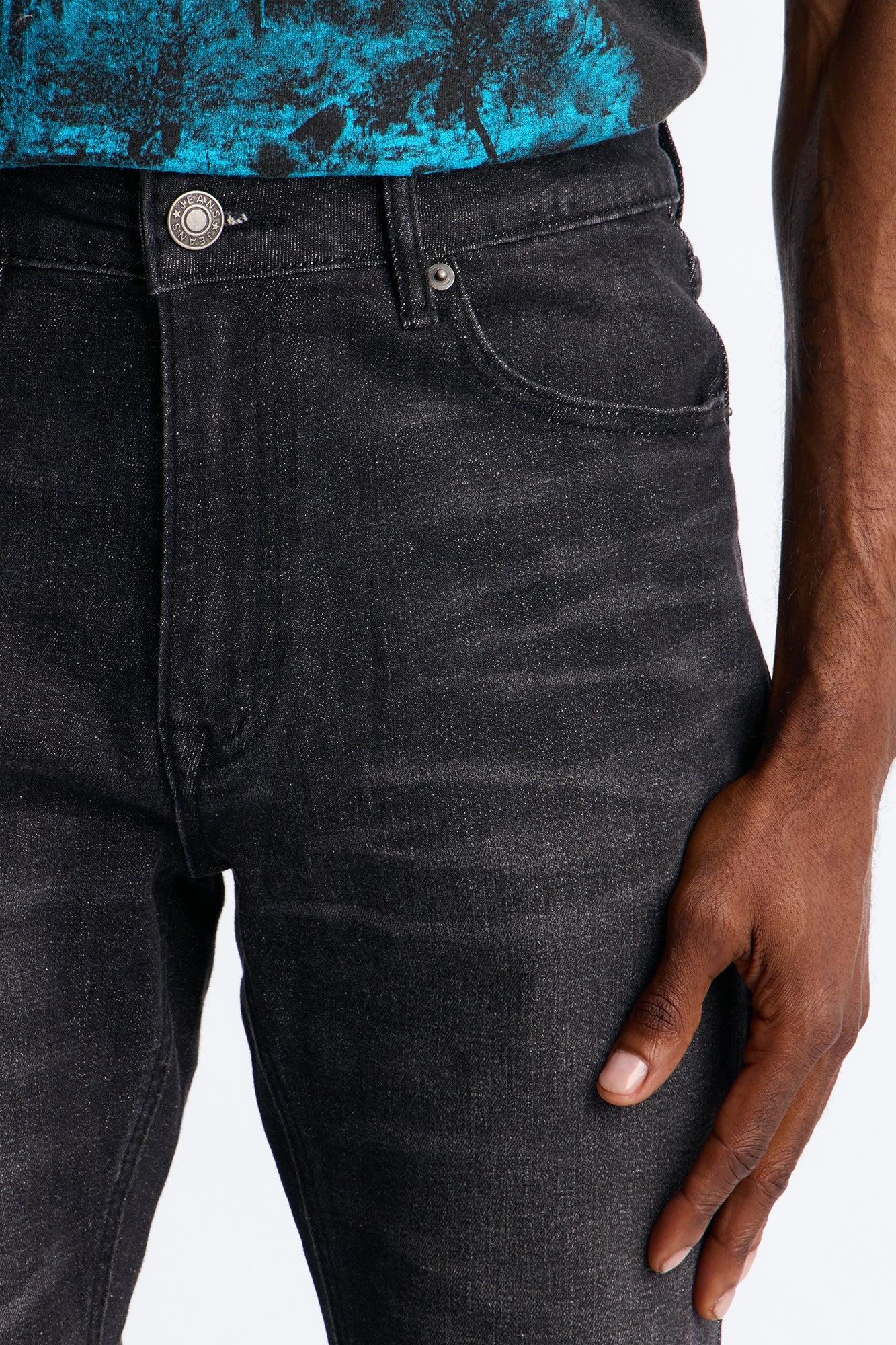 Essential Stacked Skinny Flare Stretch Jean - Black Wash Male Product Image