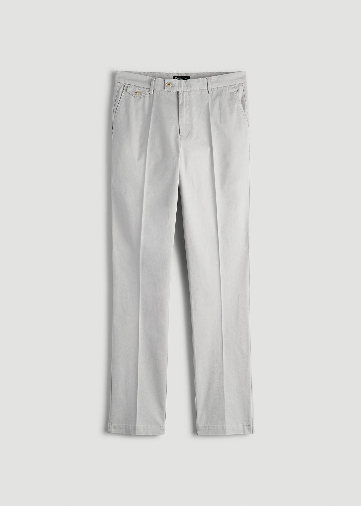 Refined Chinos for Tall Men in Grey Sand Male Product Image