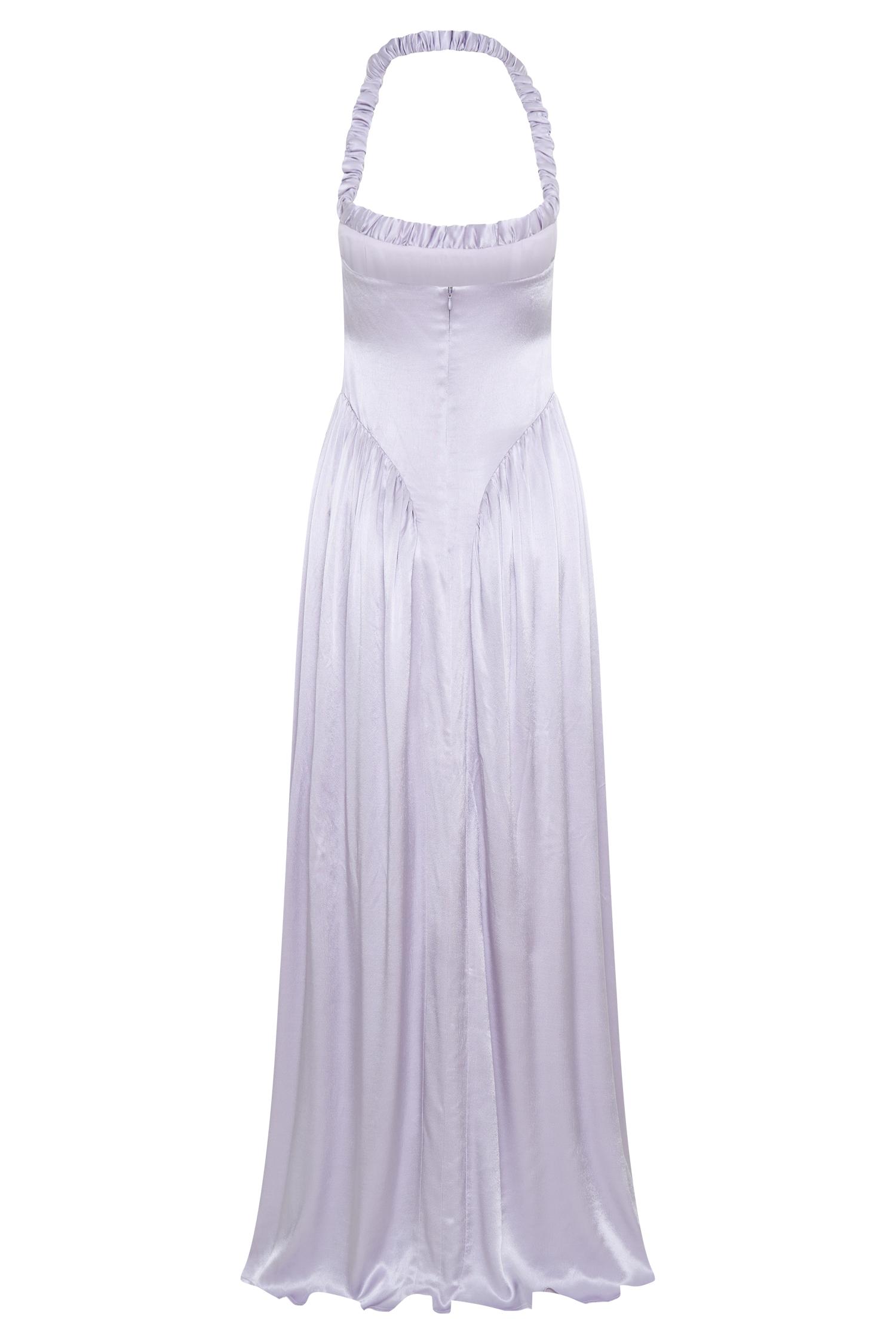 Coco Dropped Waist Maxi Dress - Lilac Product Image
