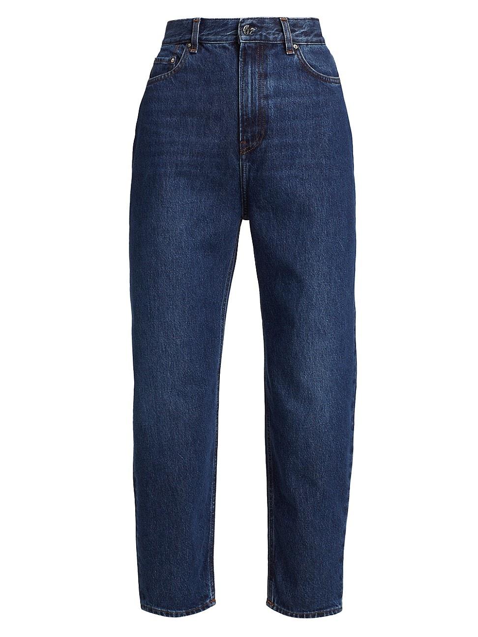 Womens Tapered Straight-Fit Jeans Product Image