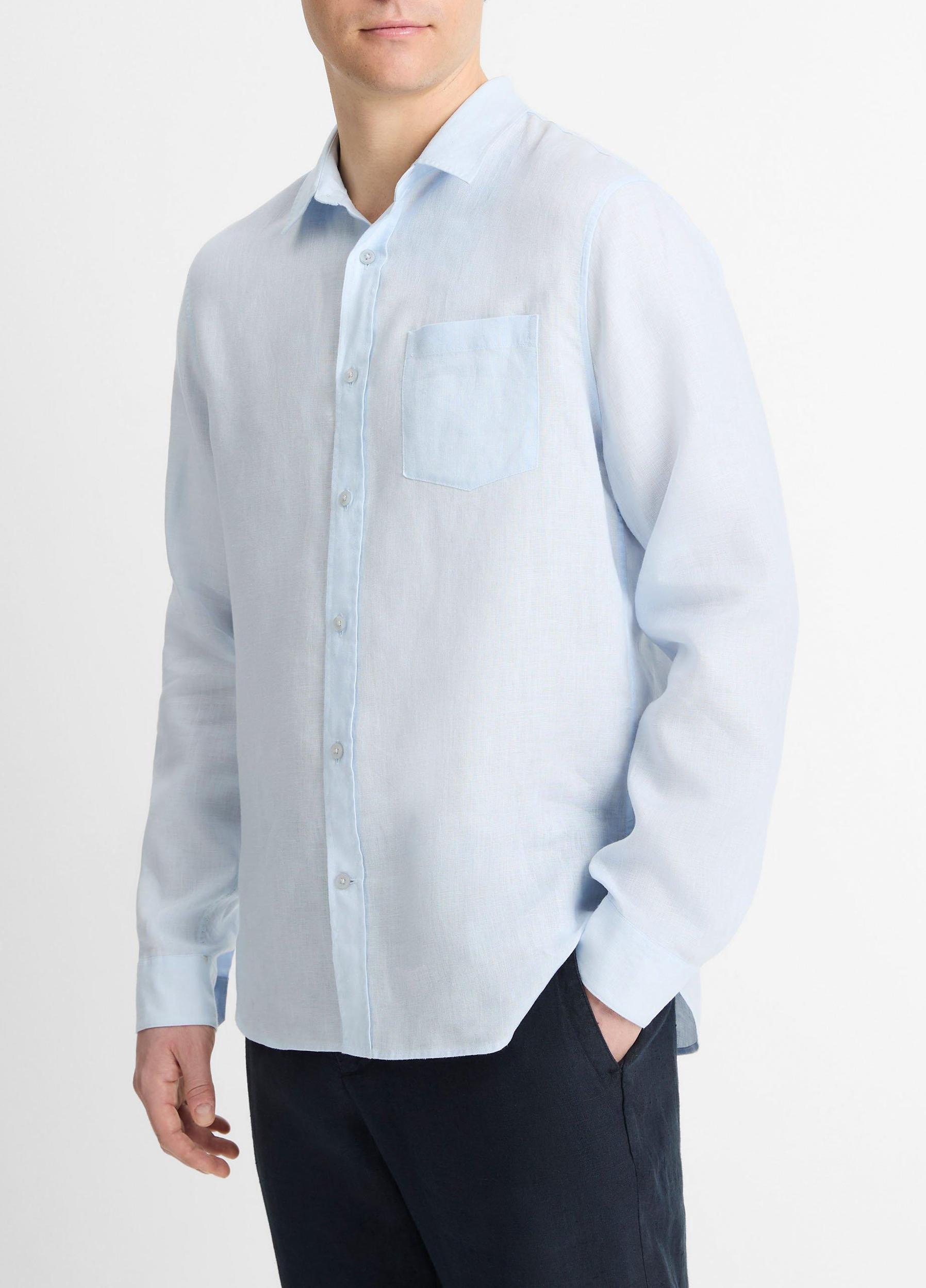 Linen Long-Sleeve Shirt Product Image