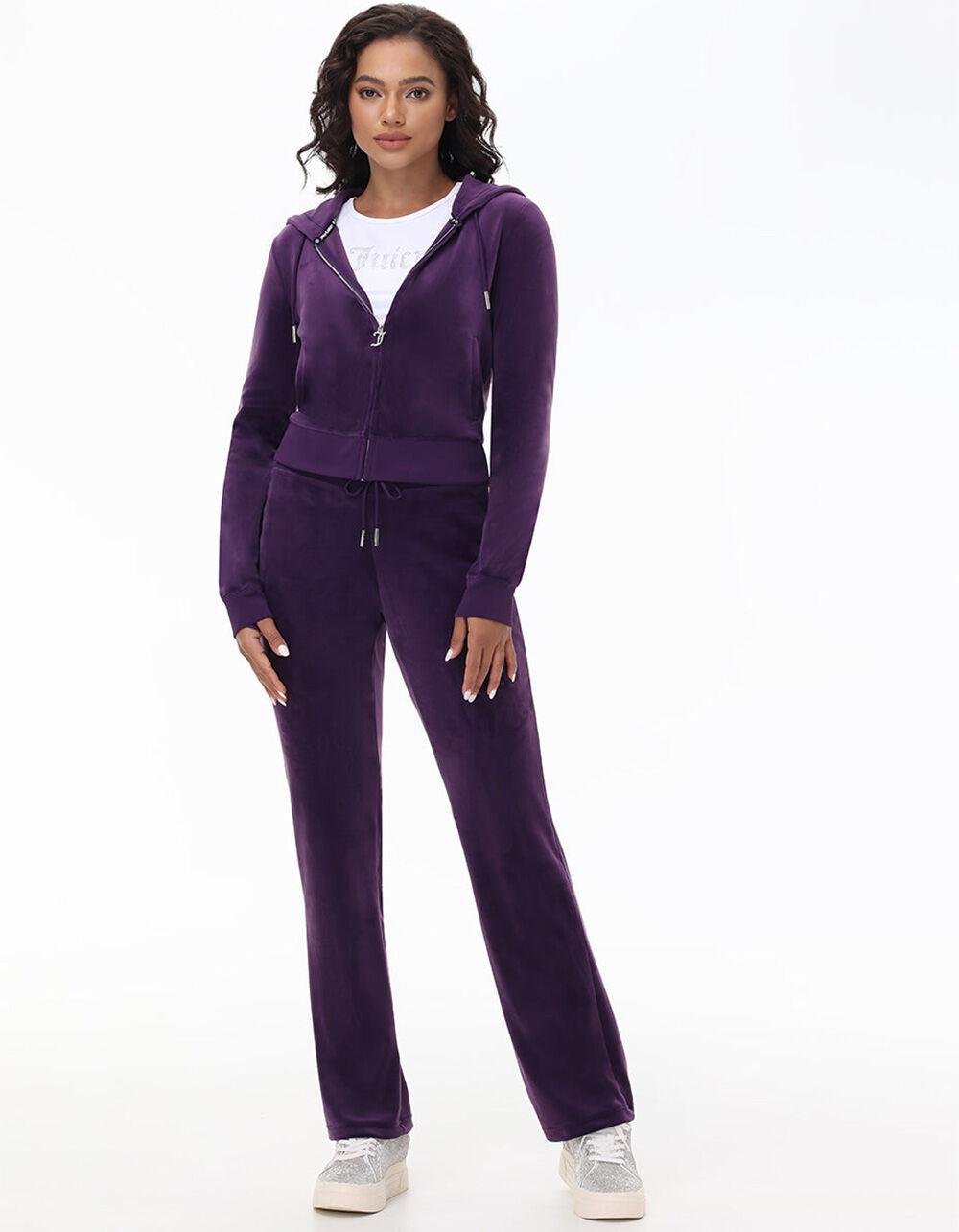 JUICY COUTURE OG Big Bling Womens Hoodie - FUSCHIA Product Image