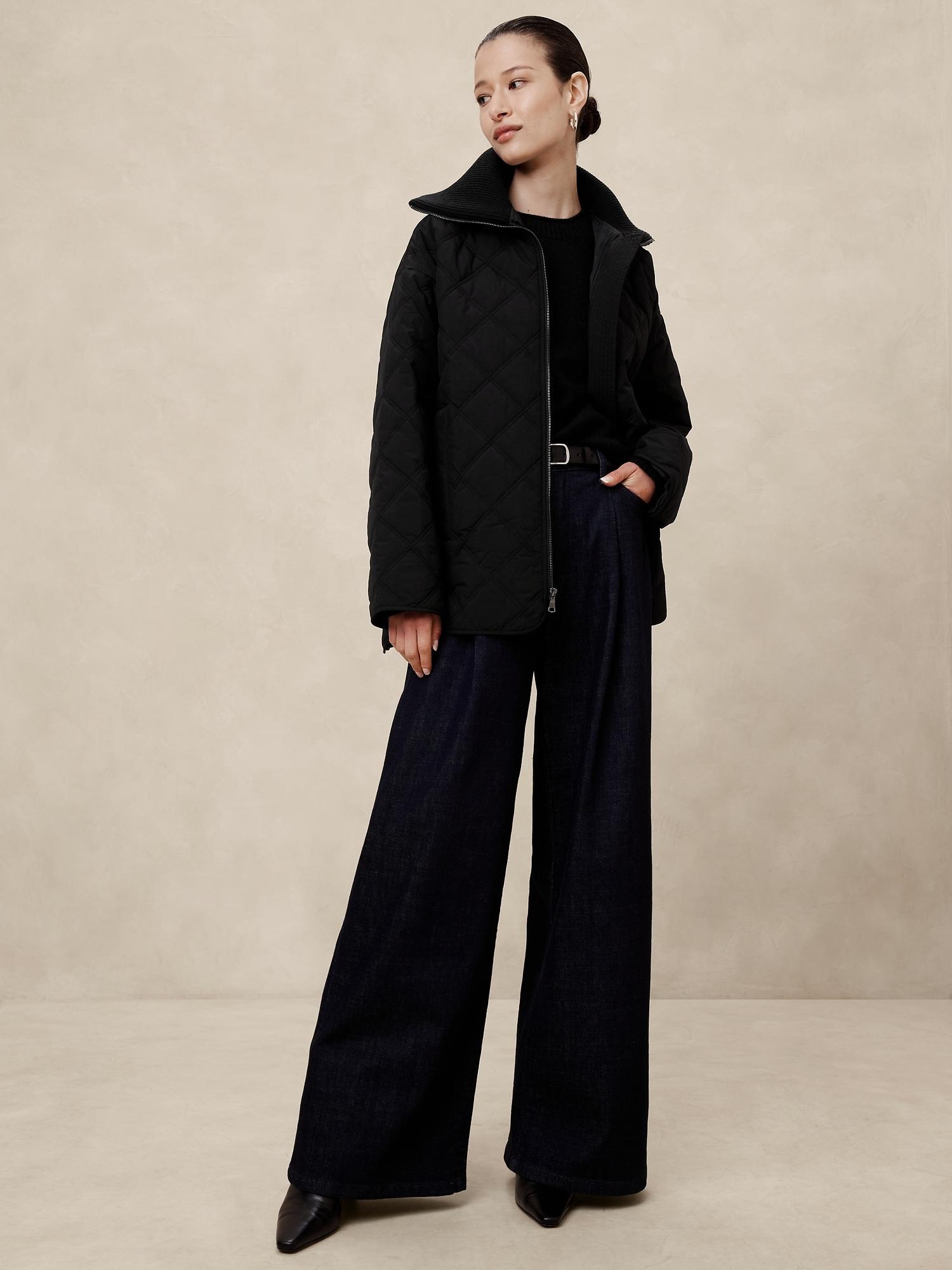 Oversized Nylon Quilted Jacket Product Image