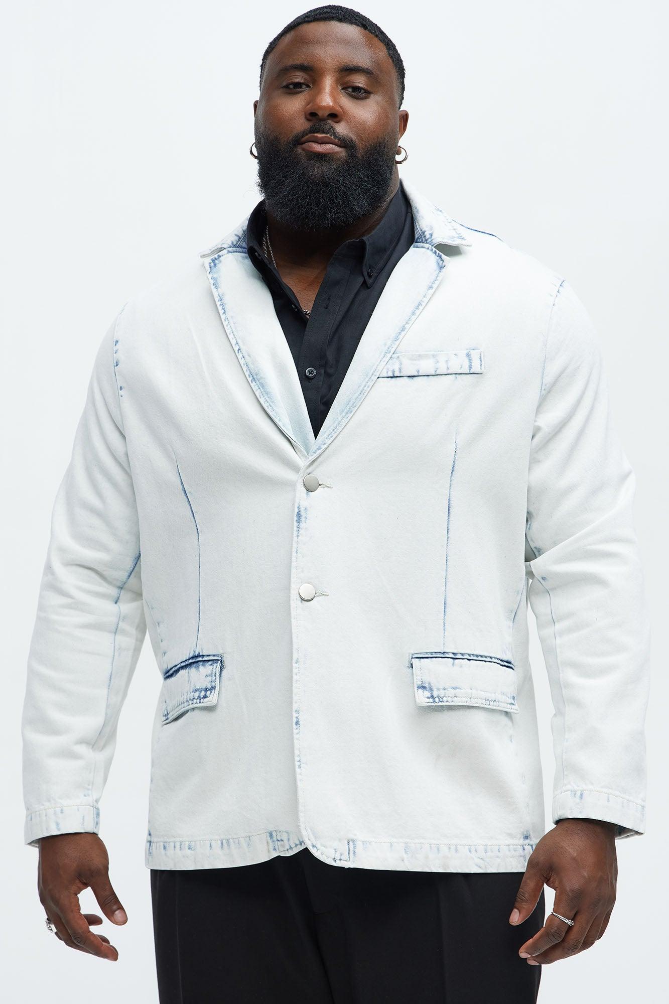 Congreve Denim Blazer - Light Wash Product Image