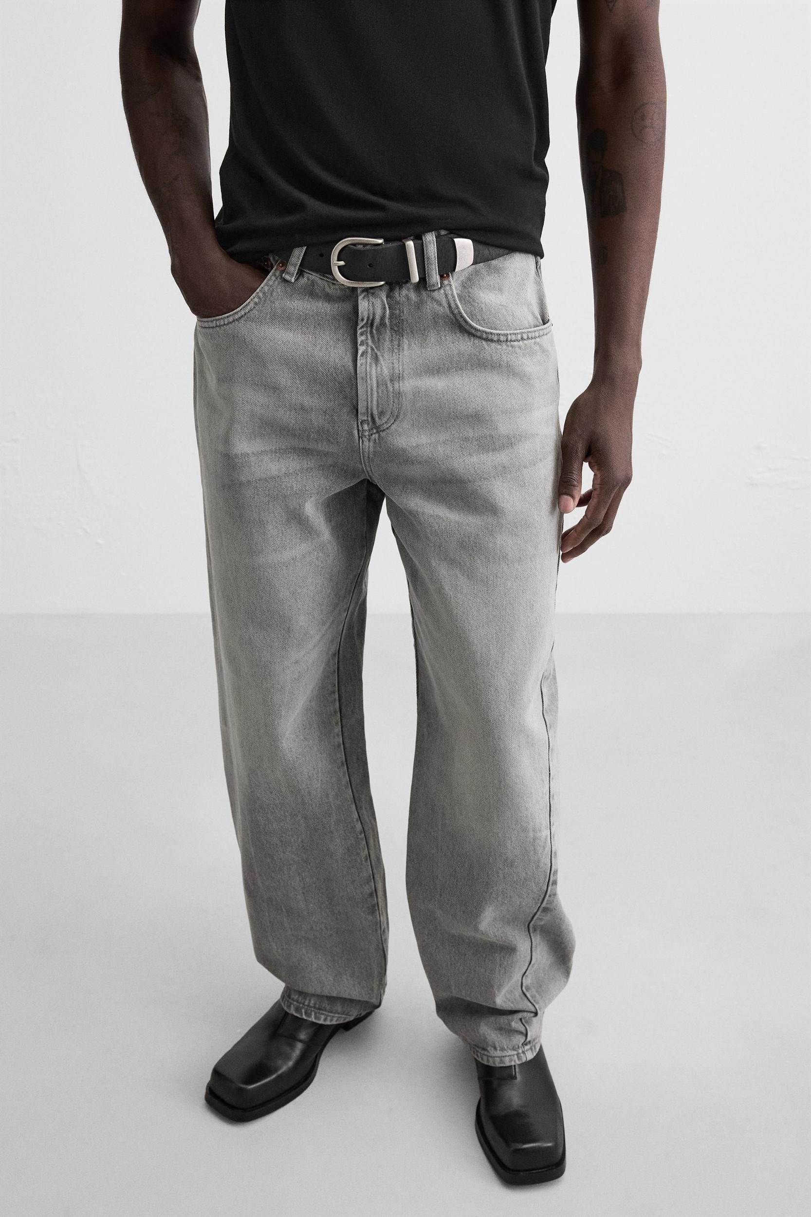 BAGGY FIT JEANS WITH SEAMS Product Image