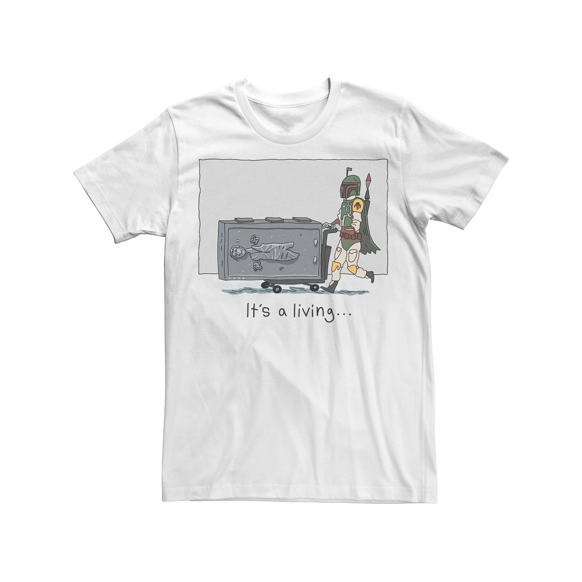 Men's Star Wars Boba Fett It's A Living Doodle Tee,  Product Image