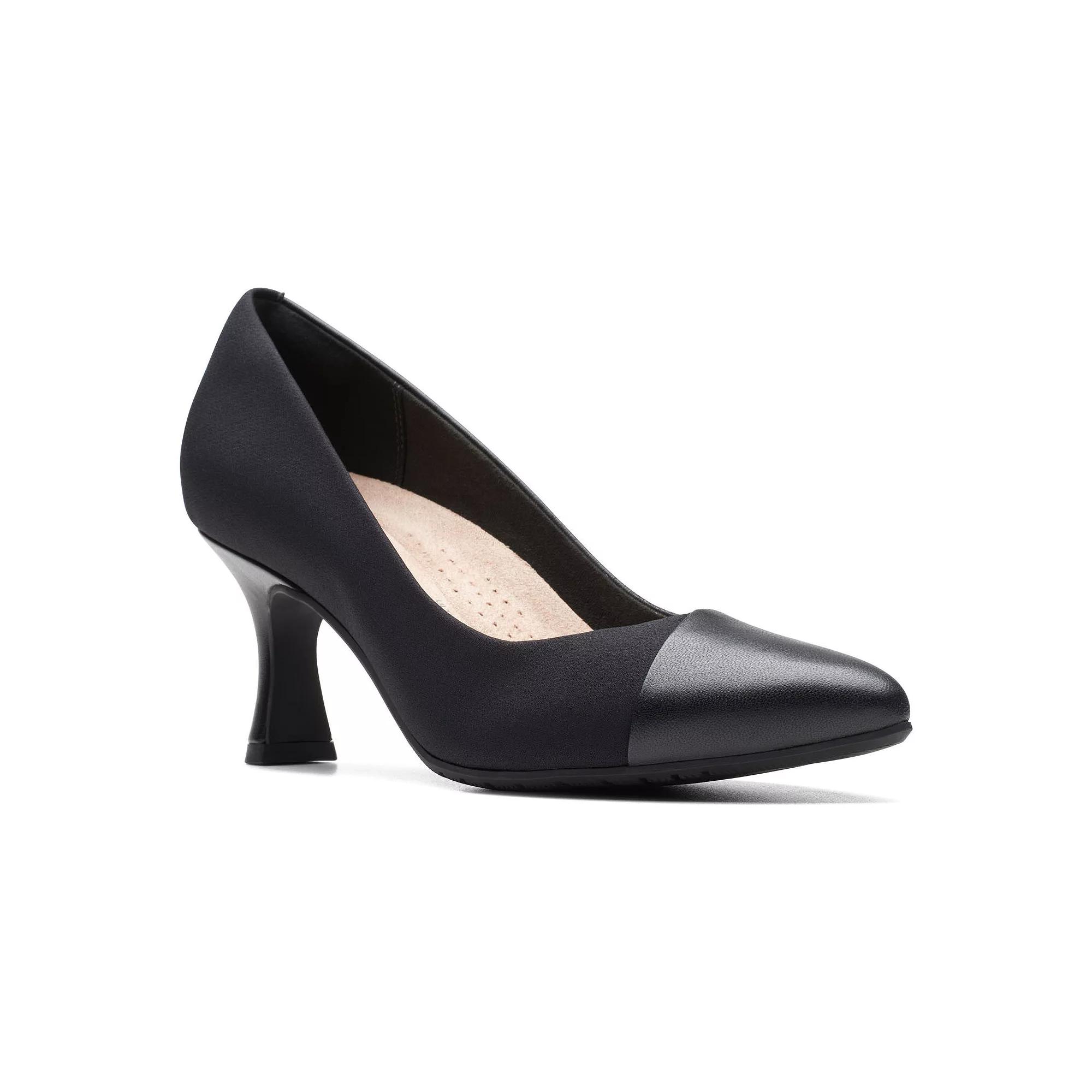 Clarks® Kataleyna Rose Women's Cap Toe Pumps, Size: 12, Black Product Image