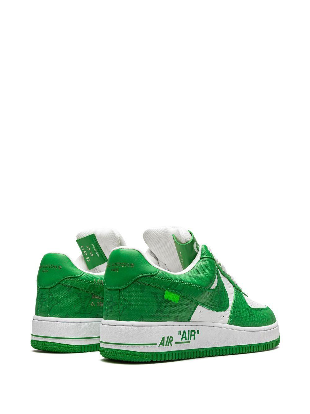 x Louis Vuitton Air Force 1 Low "Virgil Abloh - White/Green" sneakers Product Image
