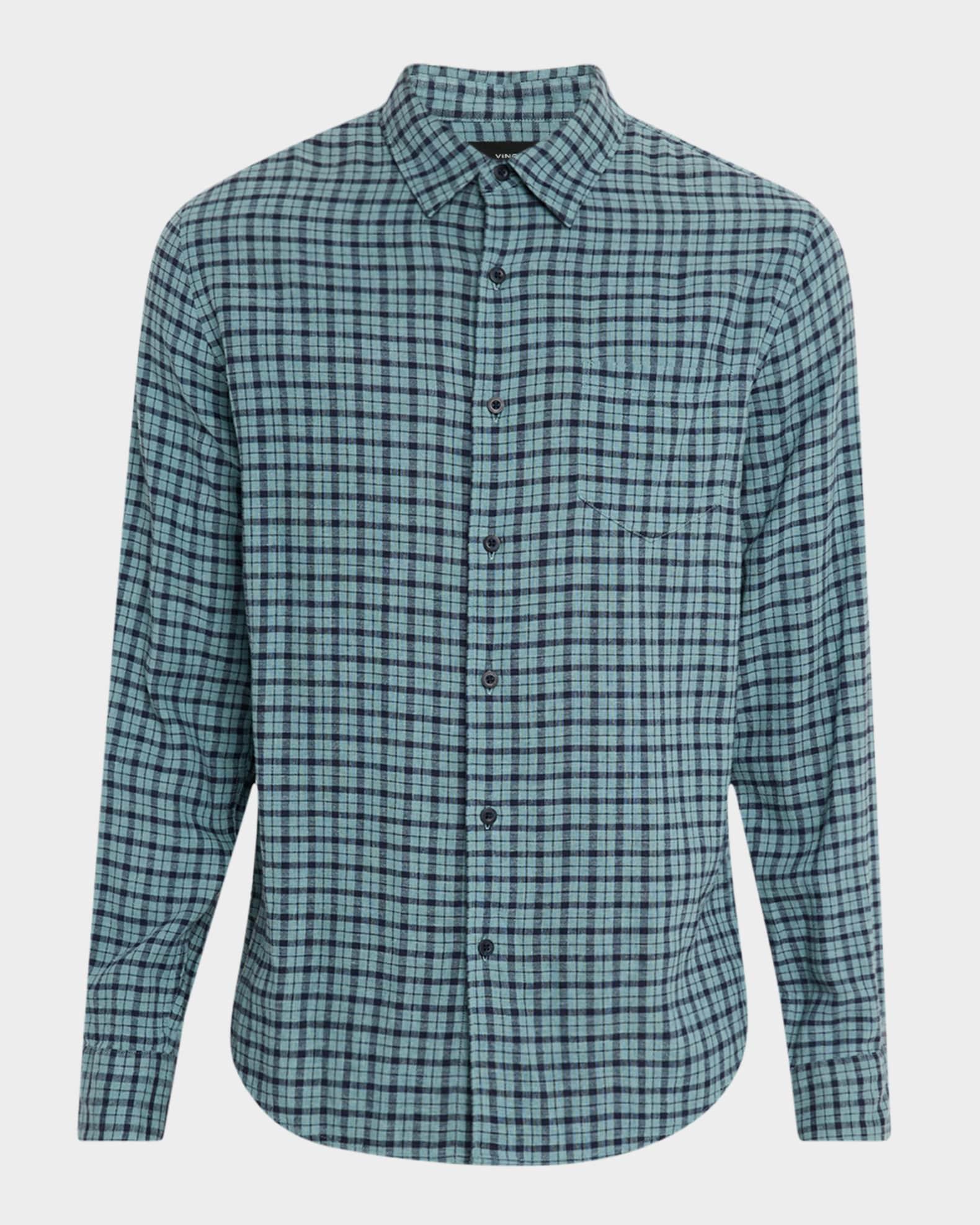 Men's Classic-Fit Plaid Casual Button-Down Shirt Product Image