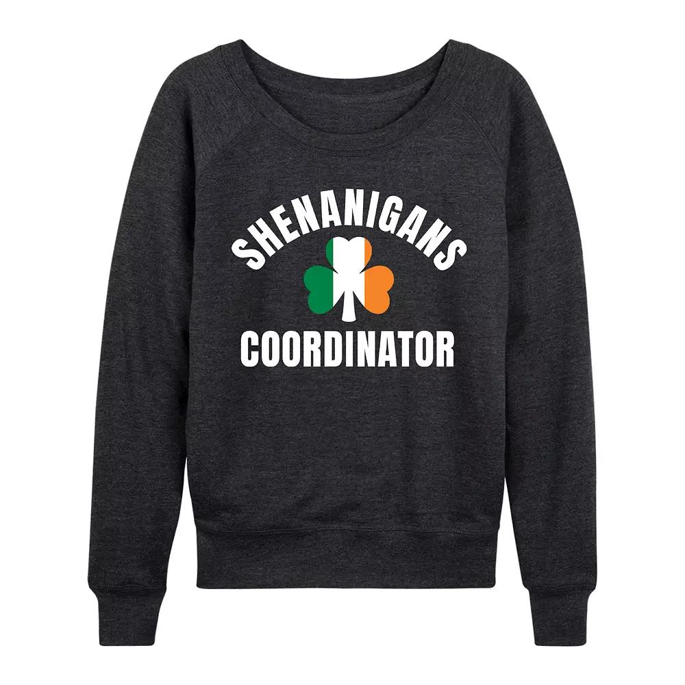 Women's Shenanigans Coordinator French Terry Long Sleeve Tee,  Product Image