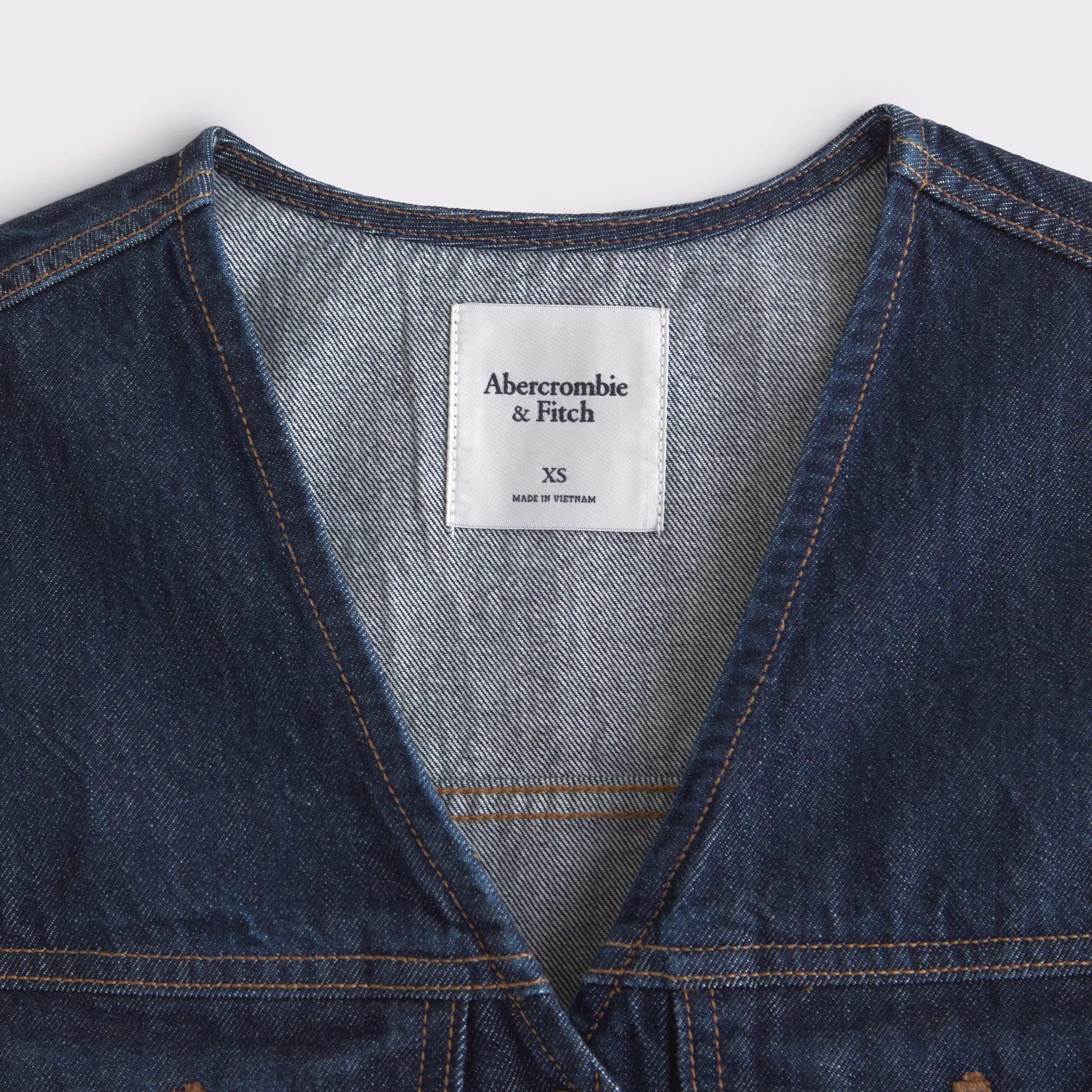 V-Neck Denim Vest Product Image
