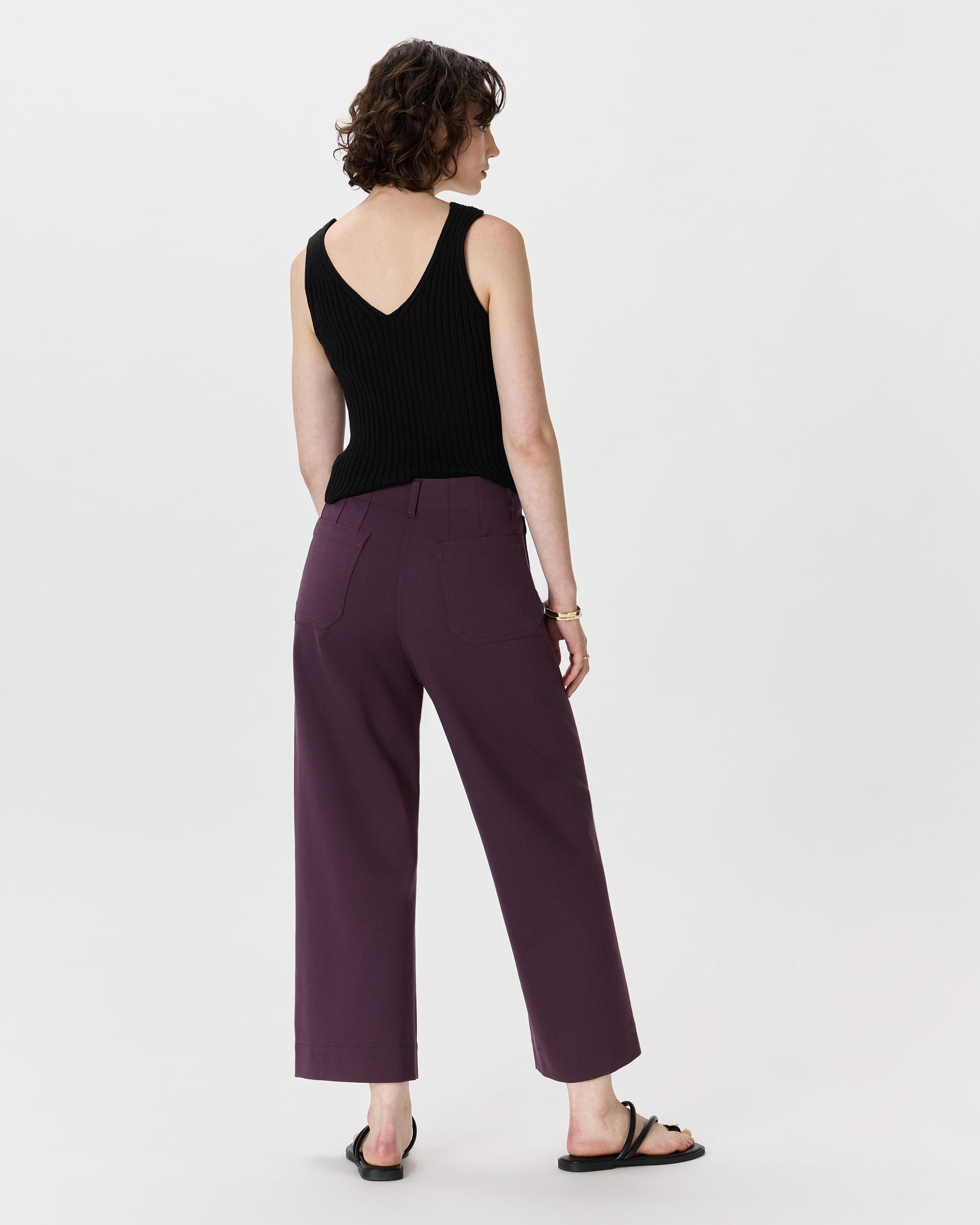 Quince | Women's Ultra-Stretch Ponte Cropped Wide Leg Pants Rayon Product Image