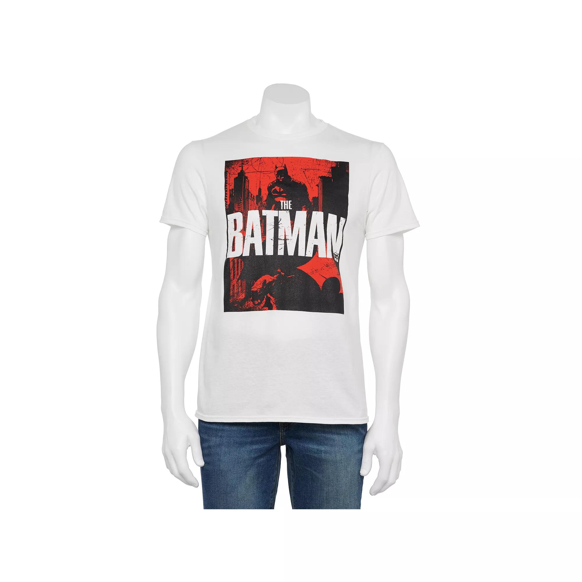 Men's Batman The Movie Tee, Size: Small, White Product Image