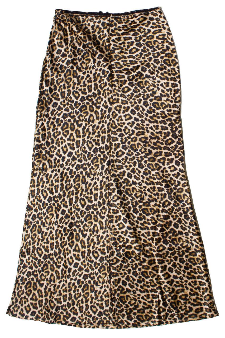 Patterned Satin Slip Skirt Product Image