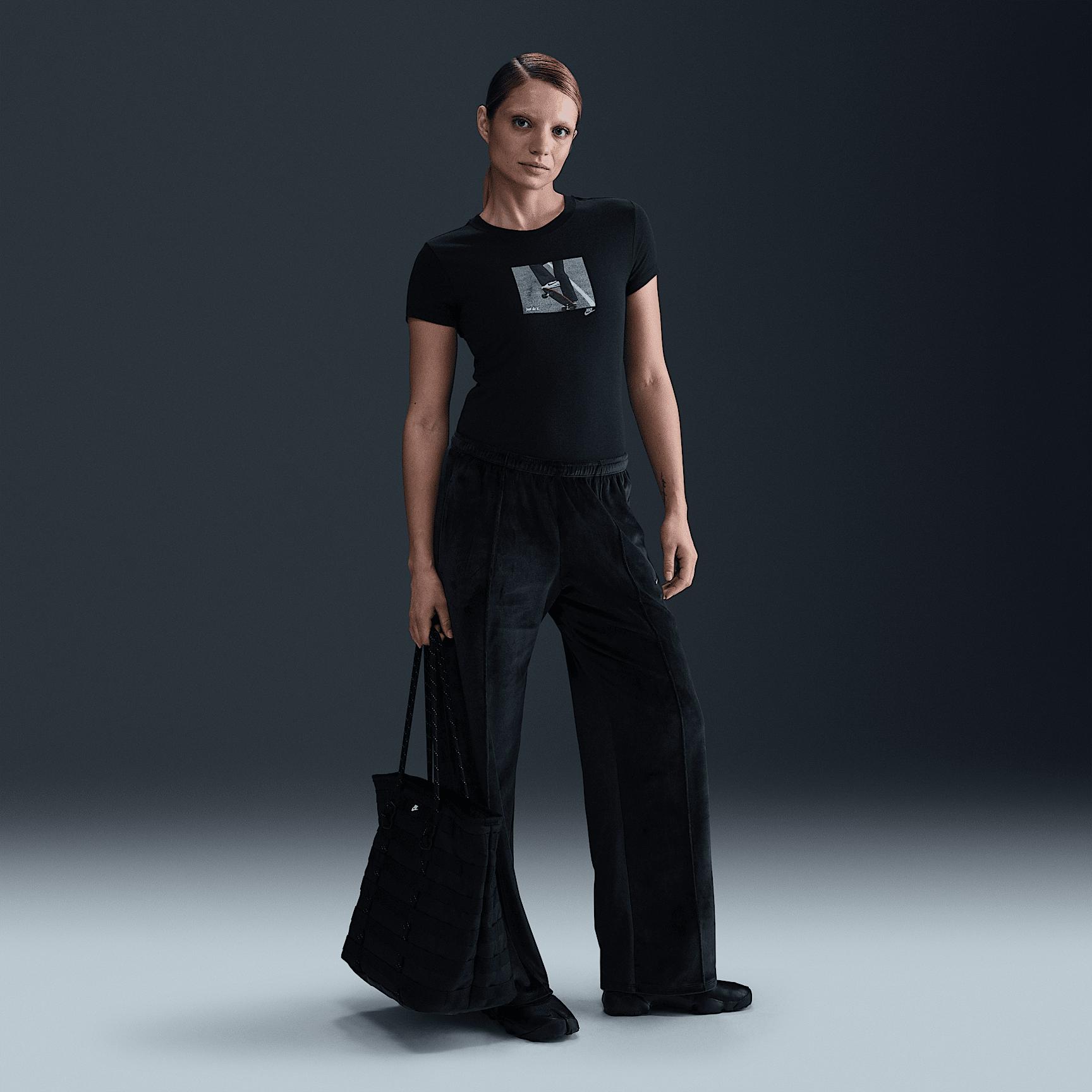 Womens Nike Sportswear Chill Knit Slim Cropped T-Shirt | HV6408-100 Product Image