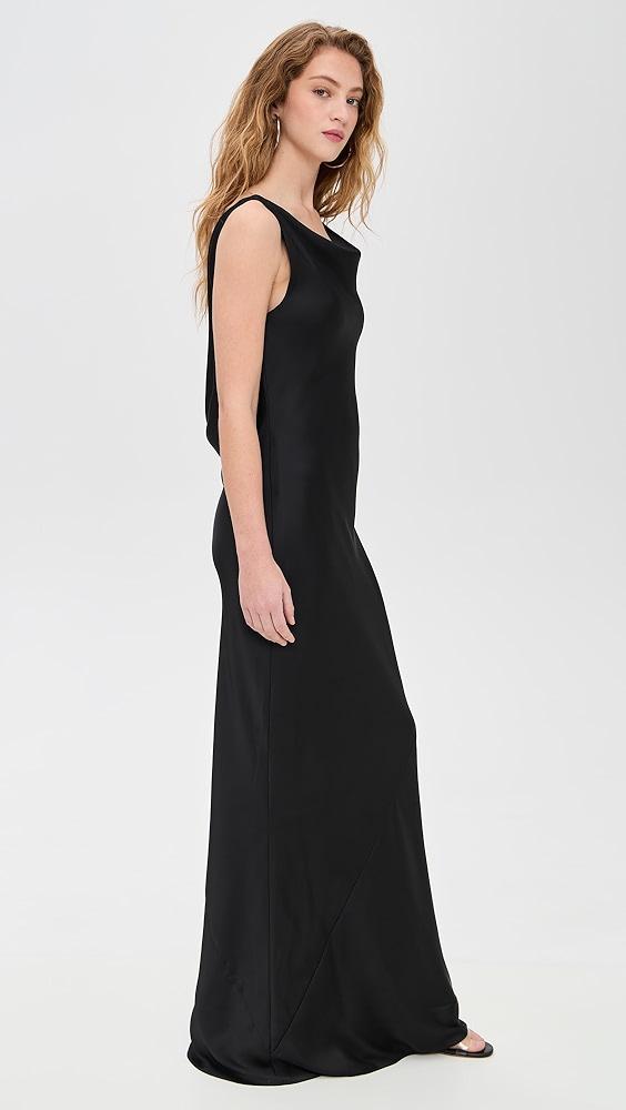 Norma Kamali Sleeveless Low Back Drape Gown | Shopbop Product Image