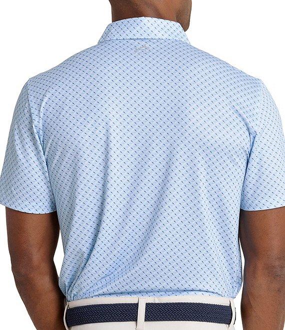 Southern Tide Driver Fin-Tastic Catch Printed Short Sleeve Polo Shirt Product Image