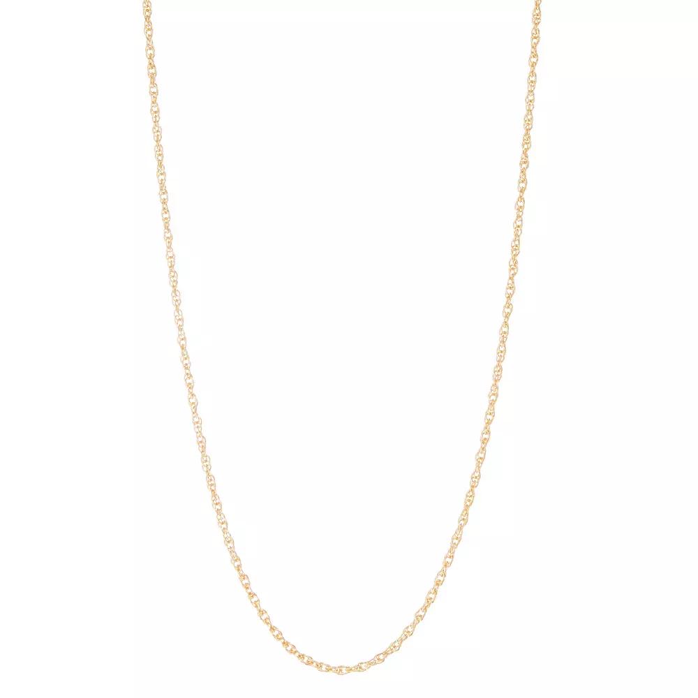 Jordan Blue 14k Gold Filled 2.8 mm Rope Chain Necklace, Womens Product Image