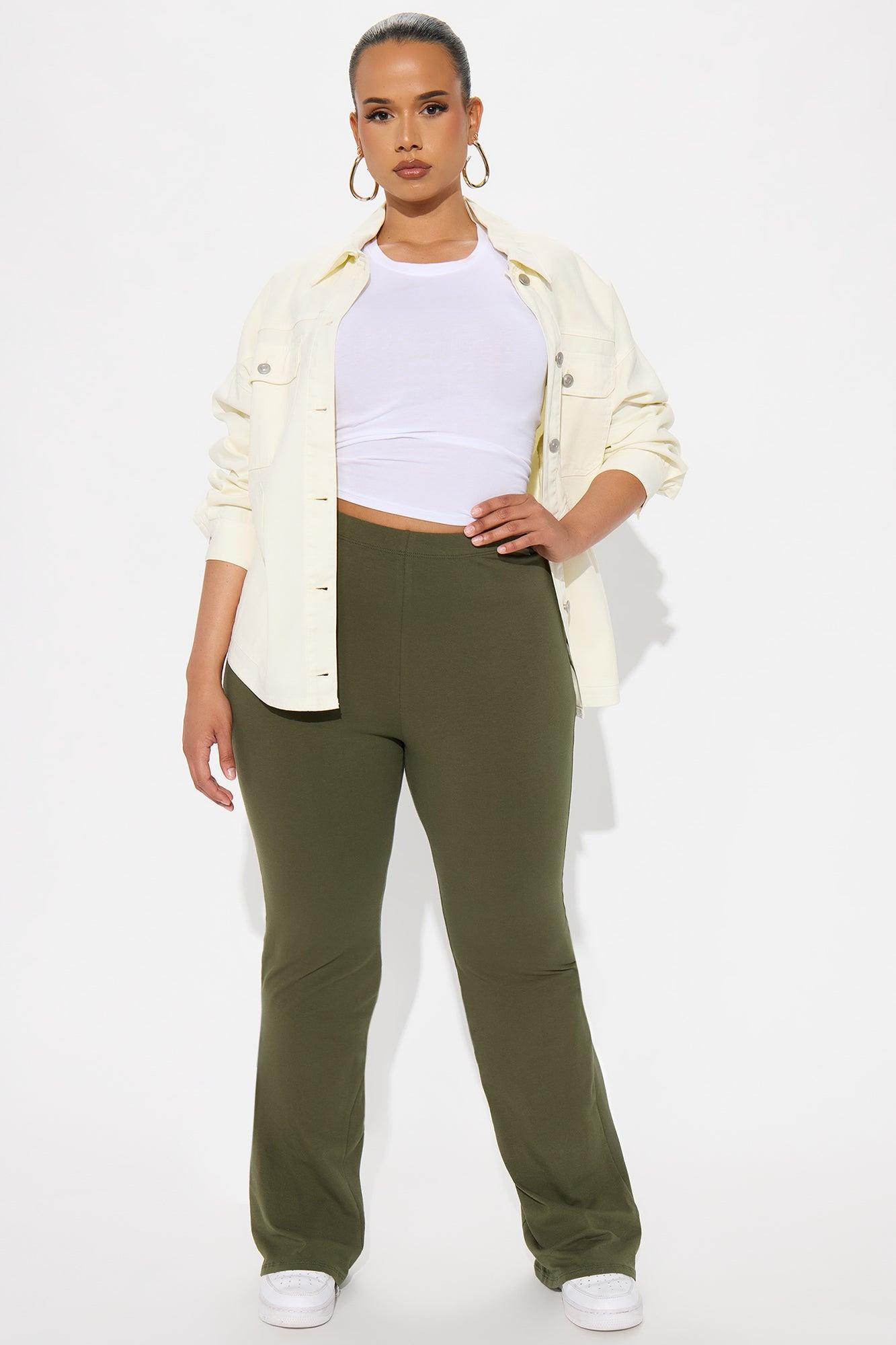 Tall Adriana Flare Pant - Dark Olive Female Product Image